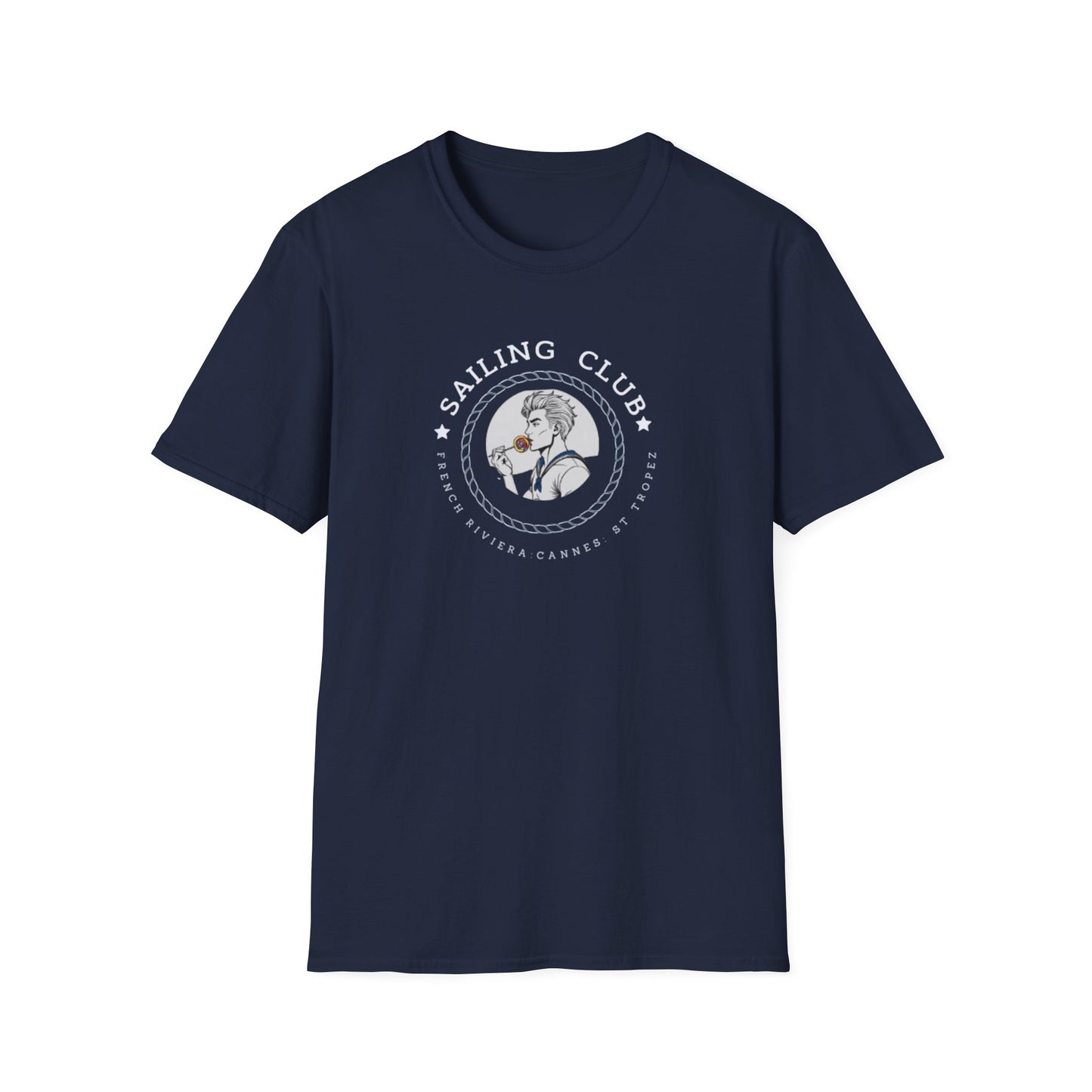 QUEER Sailing Club Unisex Softstyle T-Shirt - Fun Nautical Graphic Tee
