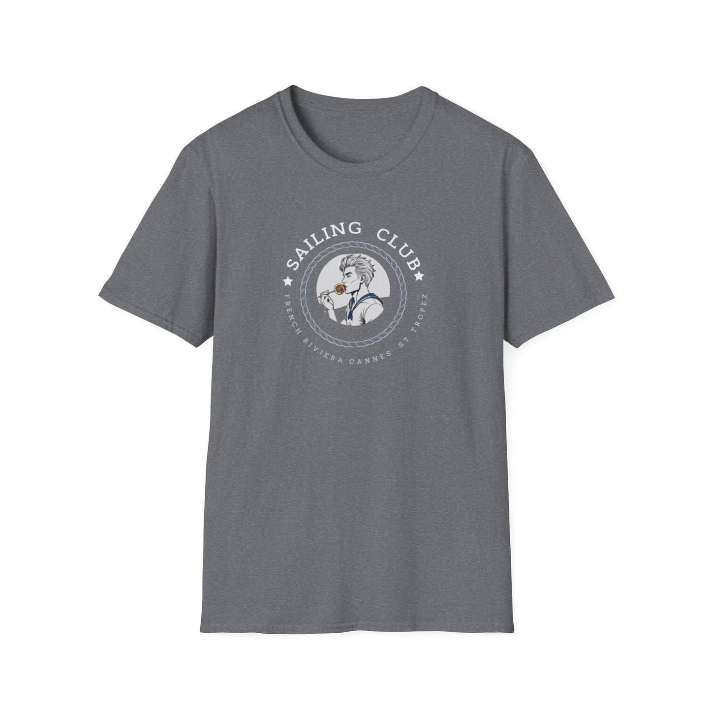 QUEER Sailing Club Unisex Softstyle T-Shirt - Fun Nautical Graphic Tee
