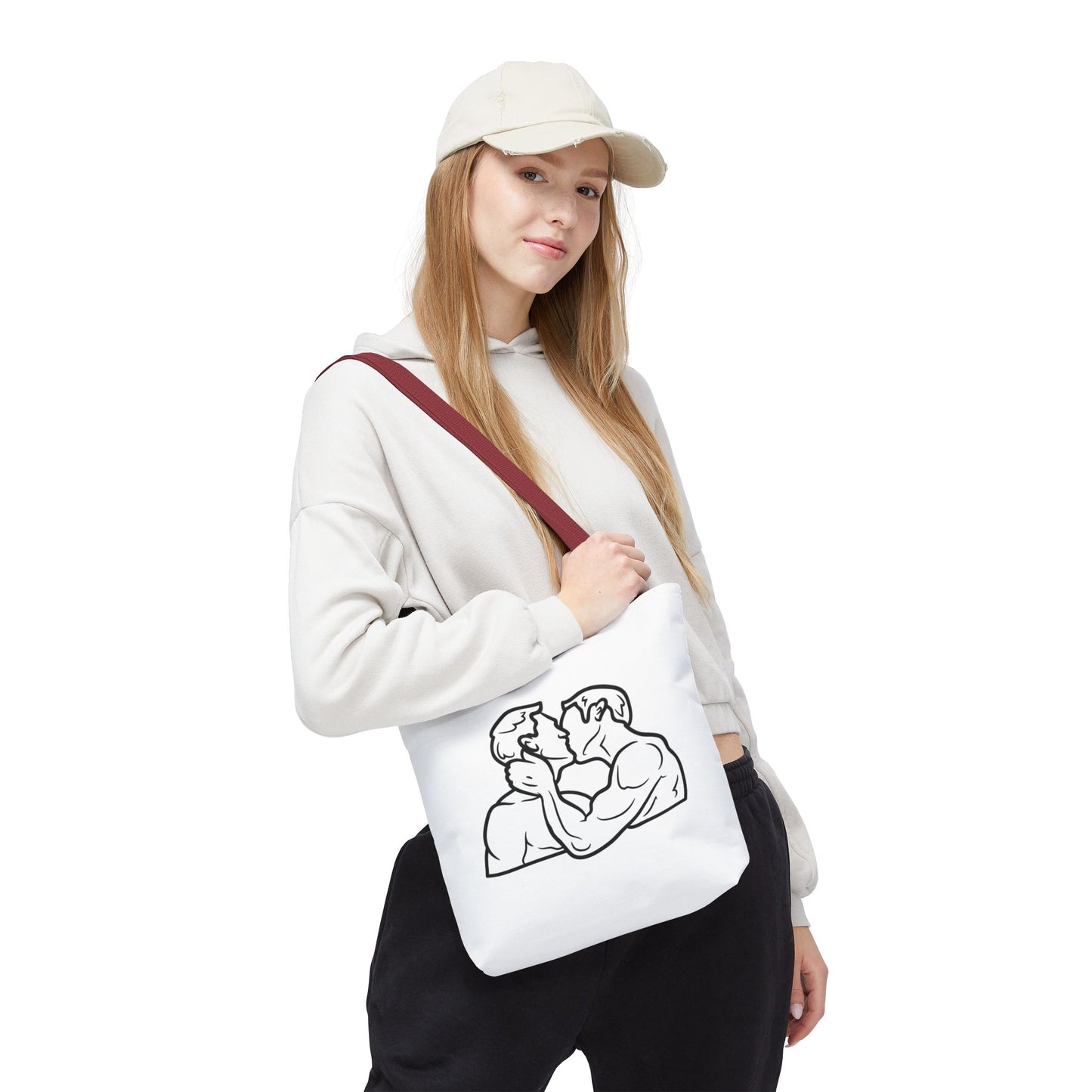 Queer Men Kissing Tote Bag