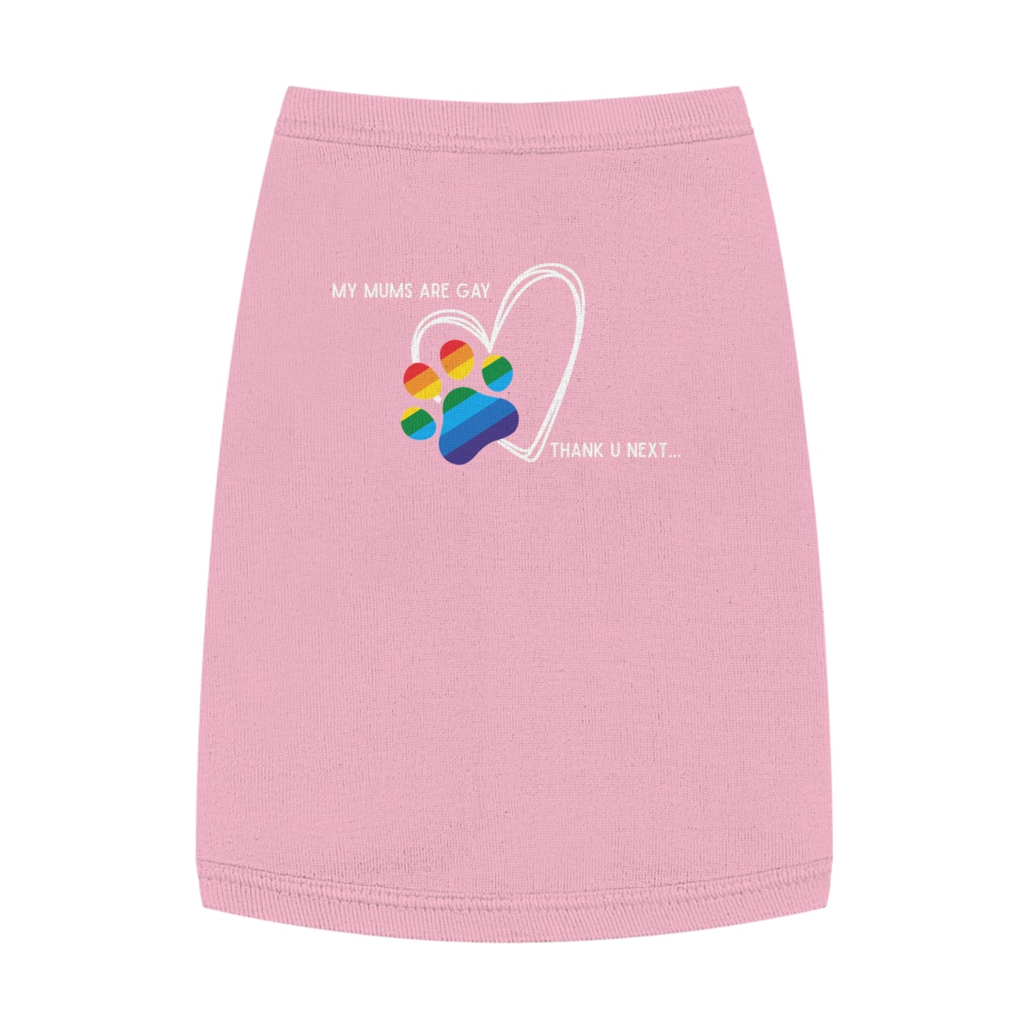 PRIDE Dog Paw Print Pet Tank Top - My Mums Are Gay - LGBTQ+ Pride Apparel