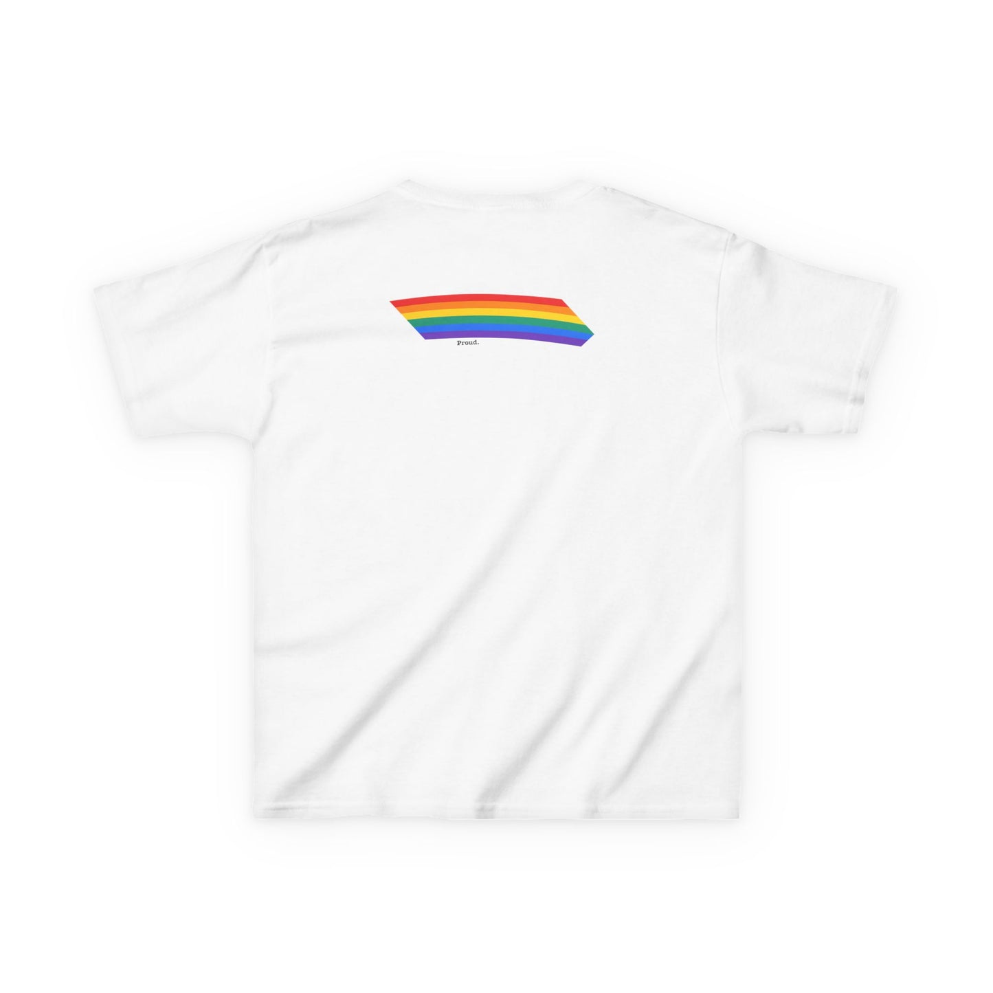 Kids Rainbow Graphic Tee - "Love out Loud" Design pride