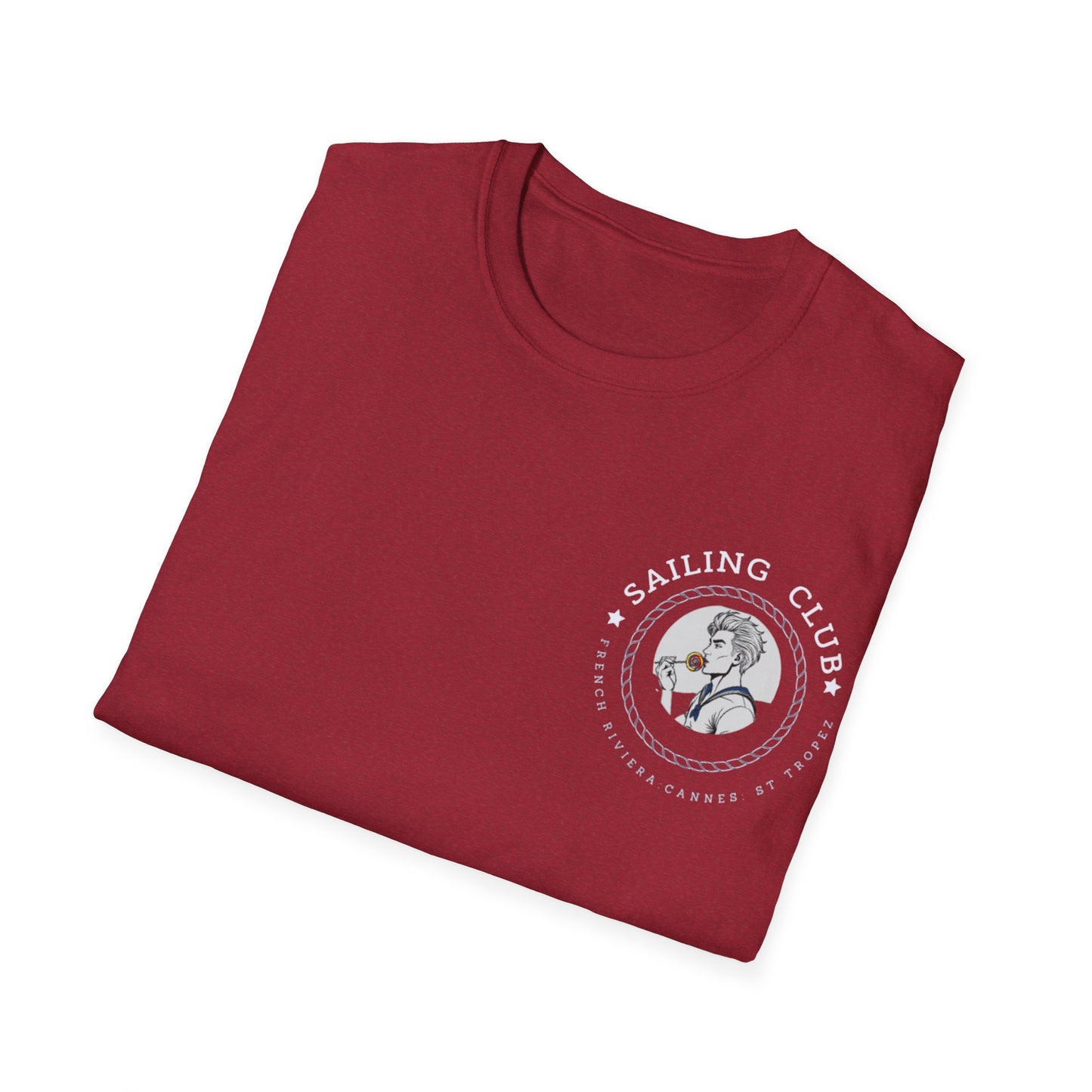 QUEER Sailing Club Unisex Softstyle T-Shirt - Fun Nautical Graphic Tee