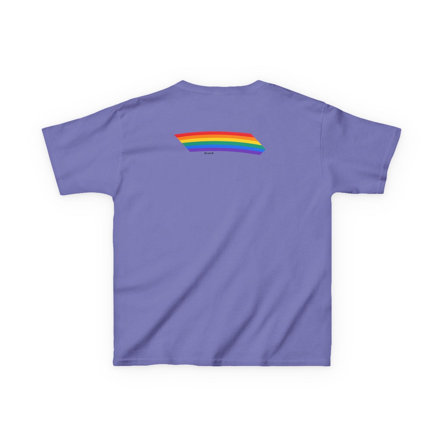 Kids Rainbow Graphic Tee - "Love out Loud" Design pride