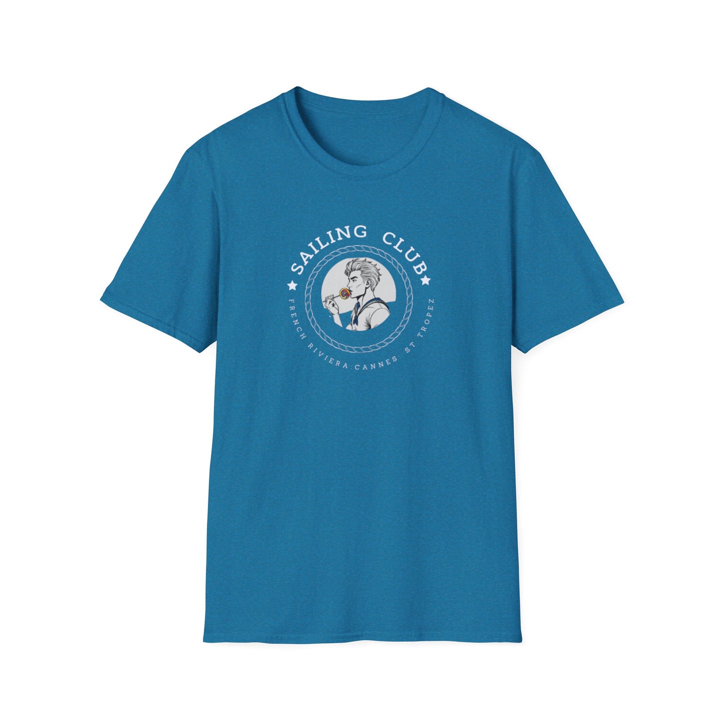 QUEER Sailing Club Unisex Softstyle T-Shirt - Fun Nautical Graphic Tee