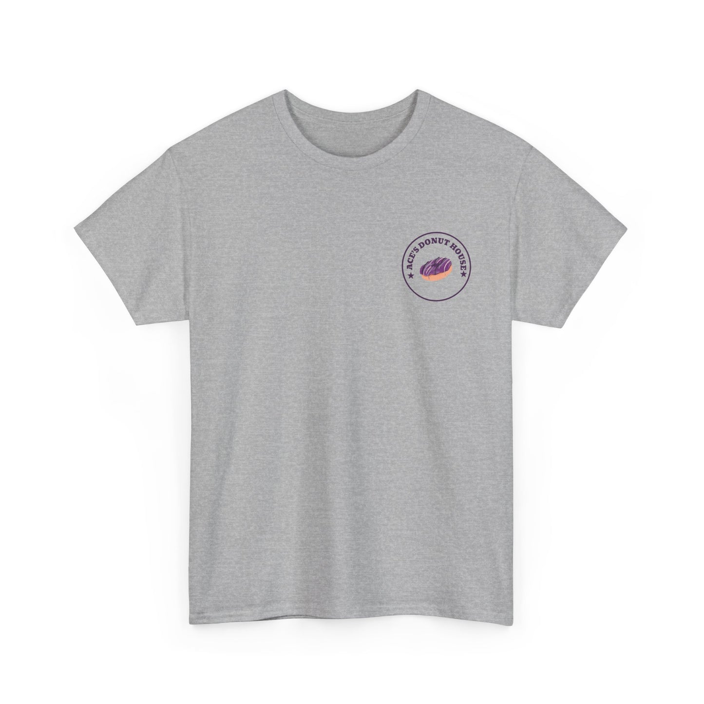 Unisex Heavy Cotton Tee - Ace and Aro fun tee "donut need sex or romance" Casual T-Shirt