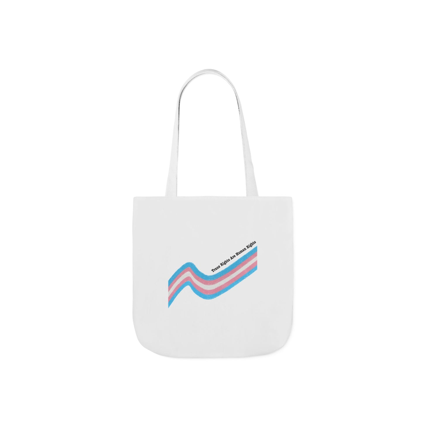 Trans Pride Canvas Tote Bag with 5-Color Straps - Eco-Friendly & Stylish