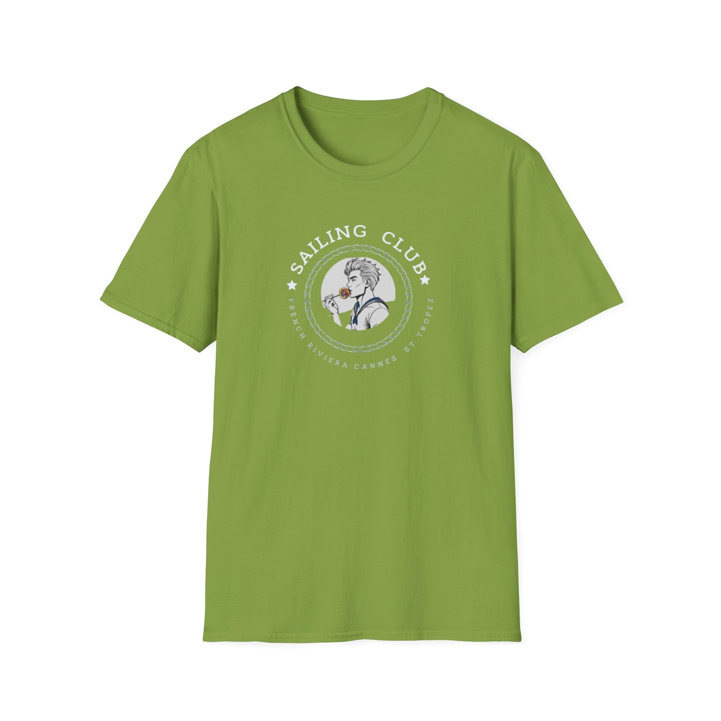 QUEER Sailing Club Unisex Softstyle T-Shirt - Fun Nautical Graphic Tee
