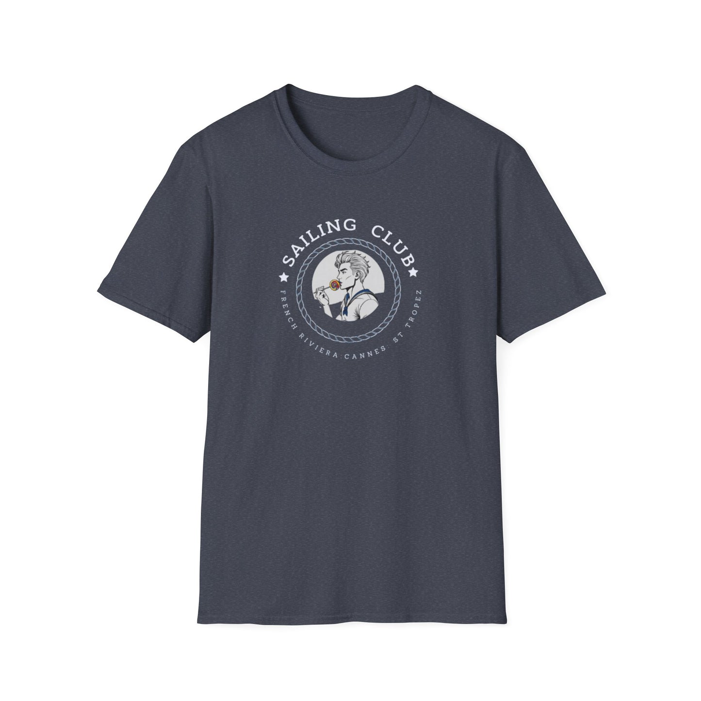 QUEER Sailing Club Unisex Softstyle T-Shirt - Fun Nautical Graphic Tee