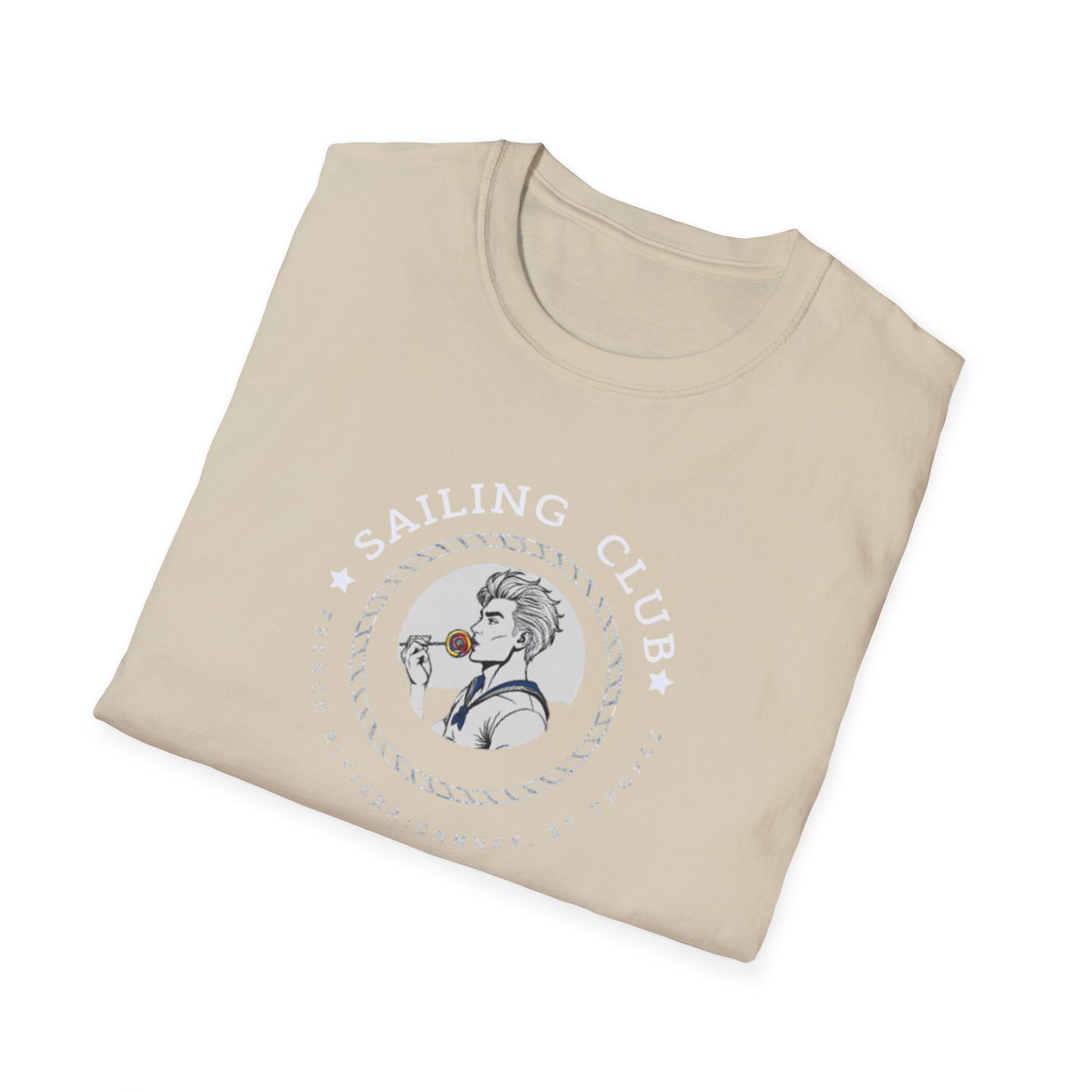 QUEER Sailing Club Unisex Softstyle T-Shirt - Fun Nautical Graphic Tee