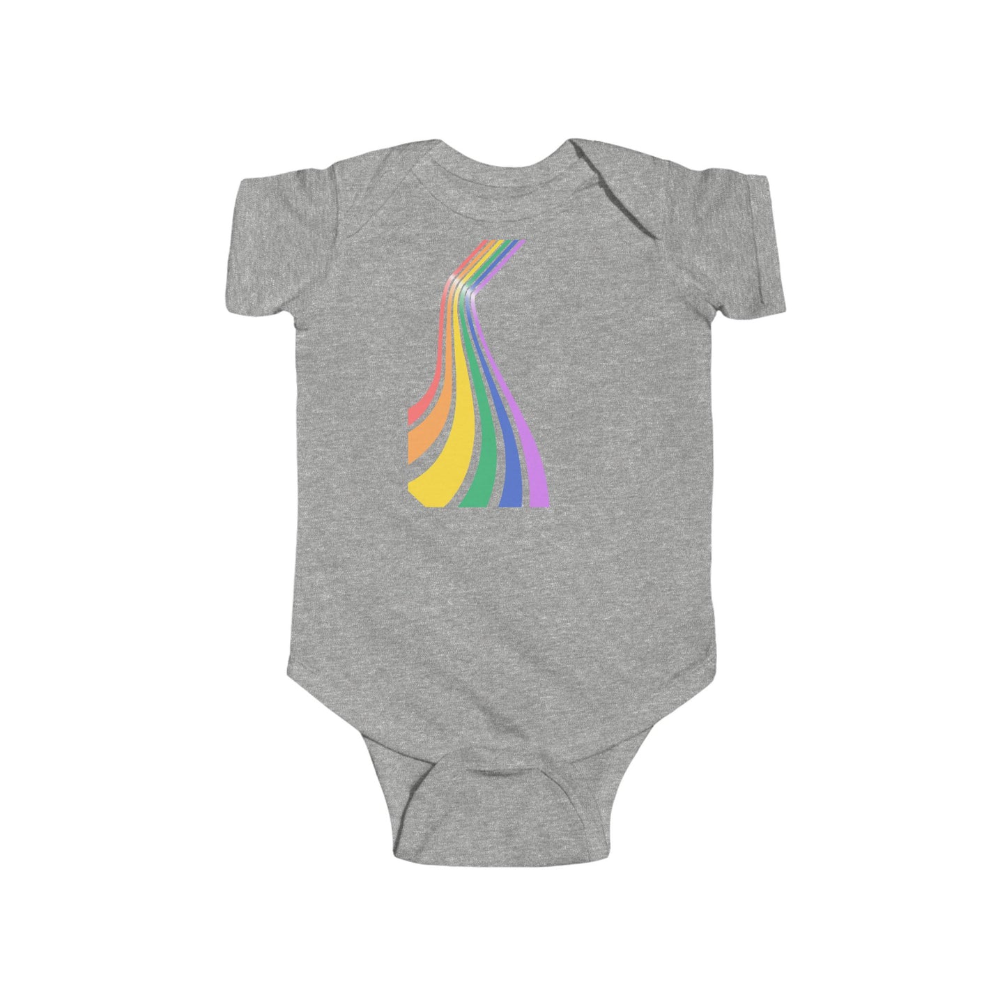 Rainbow Stripes Infant Bodysuit - Colorful Baby Onesie for Celebrations