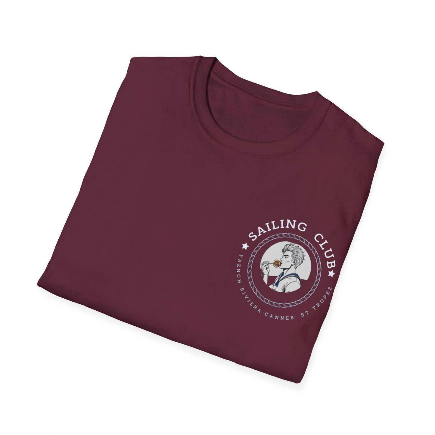 QUEER Sailing Club Unisex Softstyle T-Shirt - Fun Nautical Graphic Tee