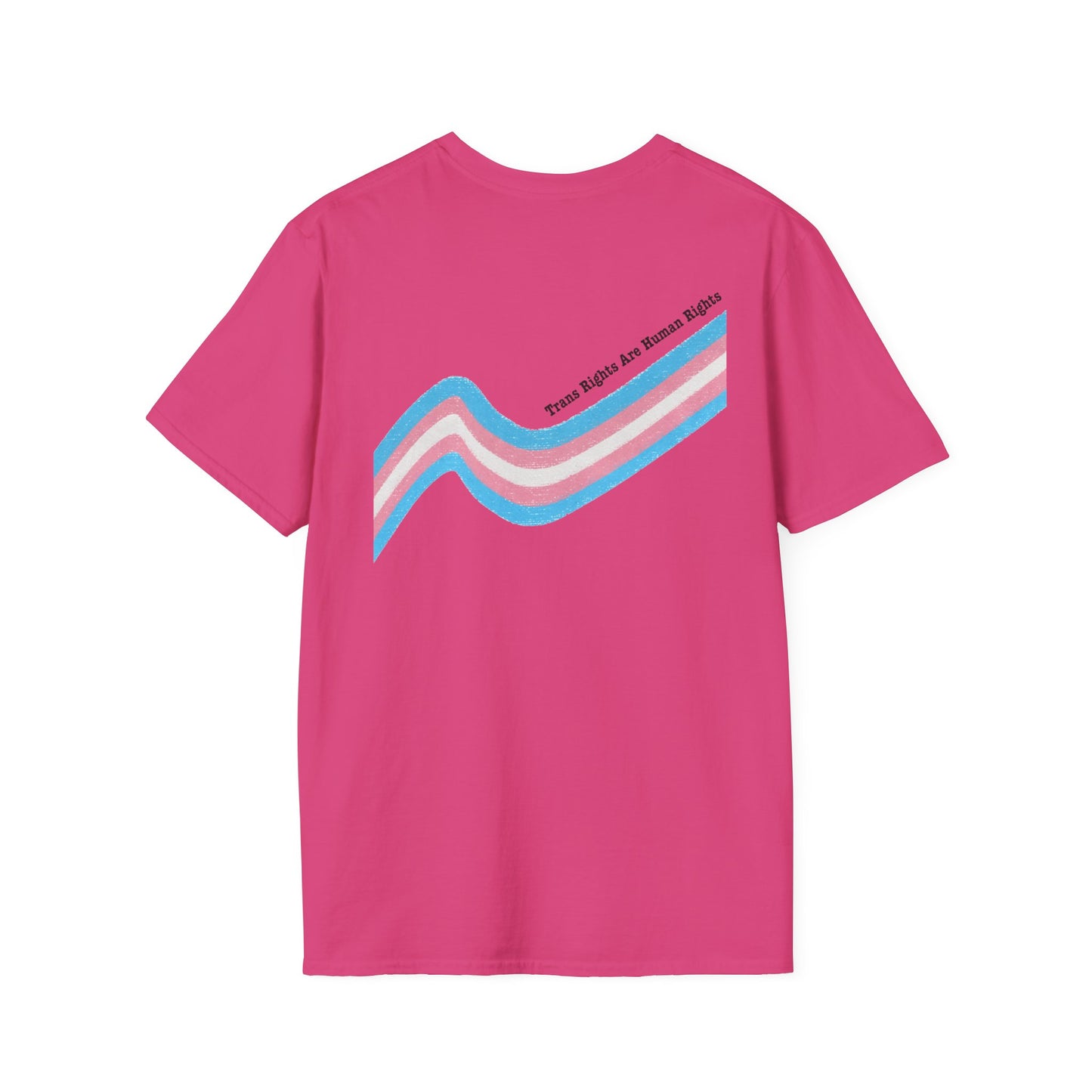 Unisex Softstyle T-Shirt - Trans Rights are Human Rights, Human Rights are Universal, LGBTQ+ Pride, Comfortable Casual Wear