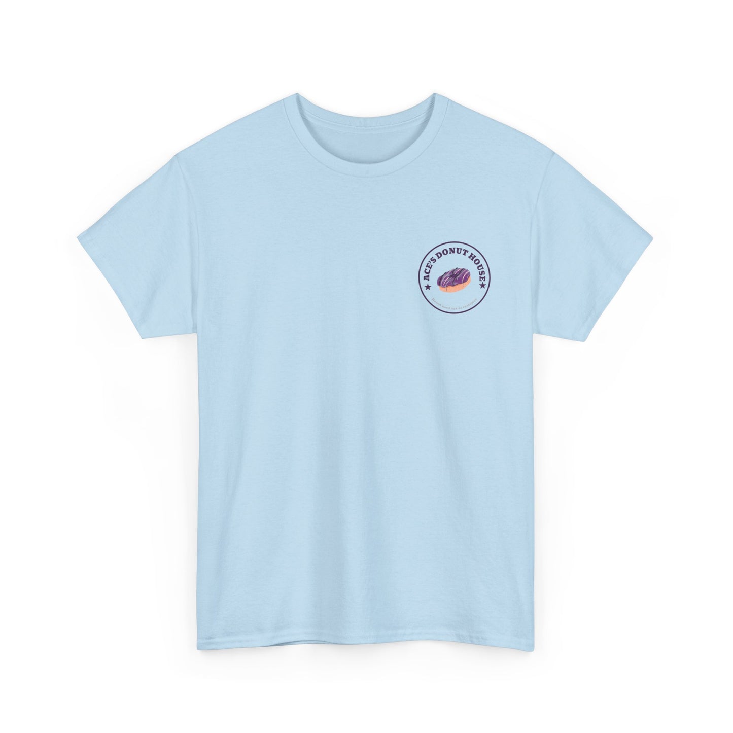 Unisex Heavy Cotton Tee - Ace and Aro fun tee "donut need sex or romance" Casual T-Shirt