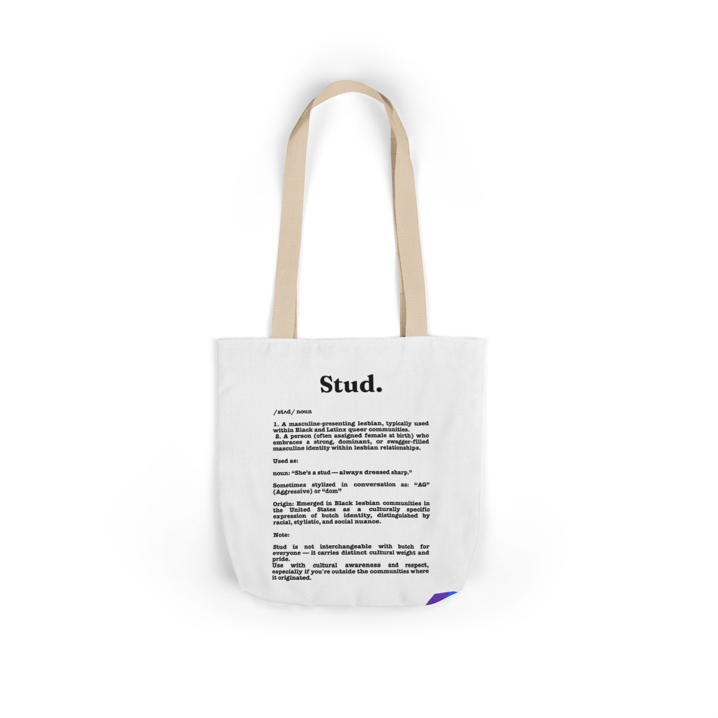 Stud Lesbian Pride Tote Bag