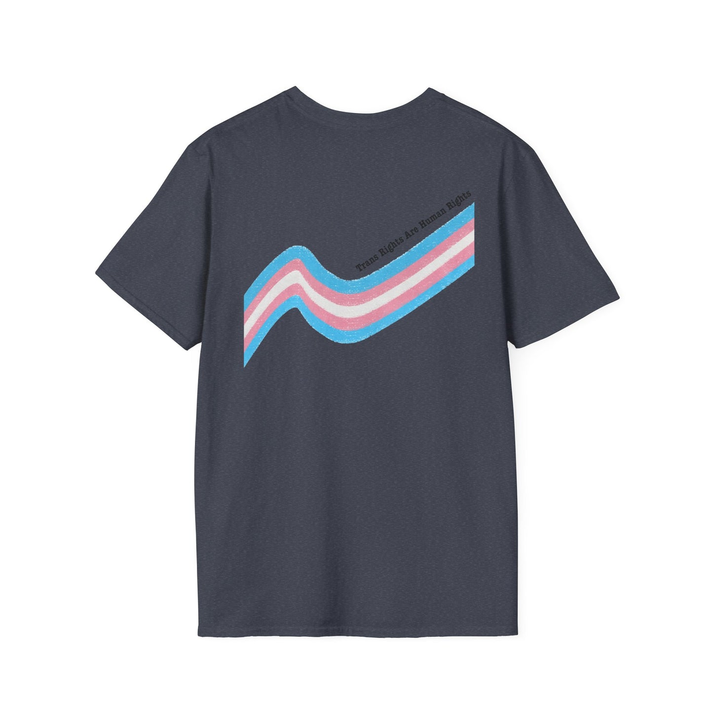 Unisex Softstyle T-Shirt - Trans Rights are Human Rights, Human Rights are Universal, LGBTQ+ Pride, Comfortable Casual Wear