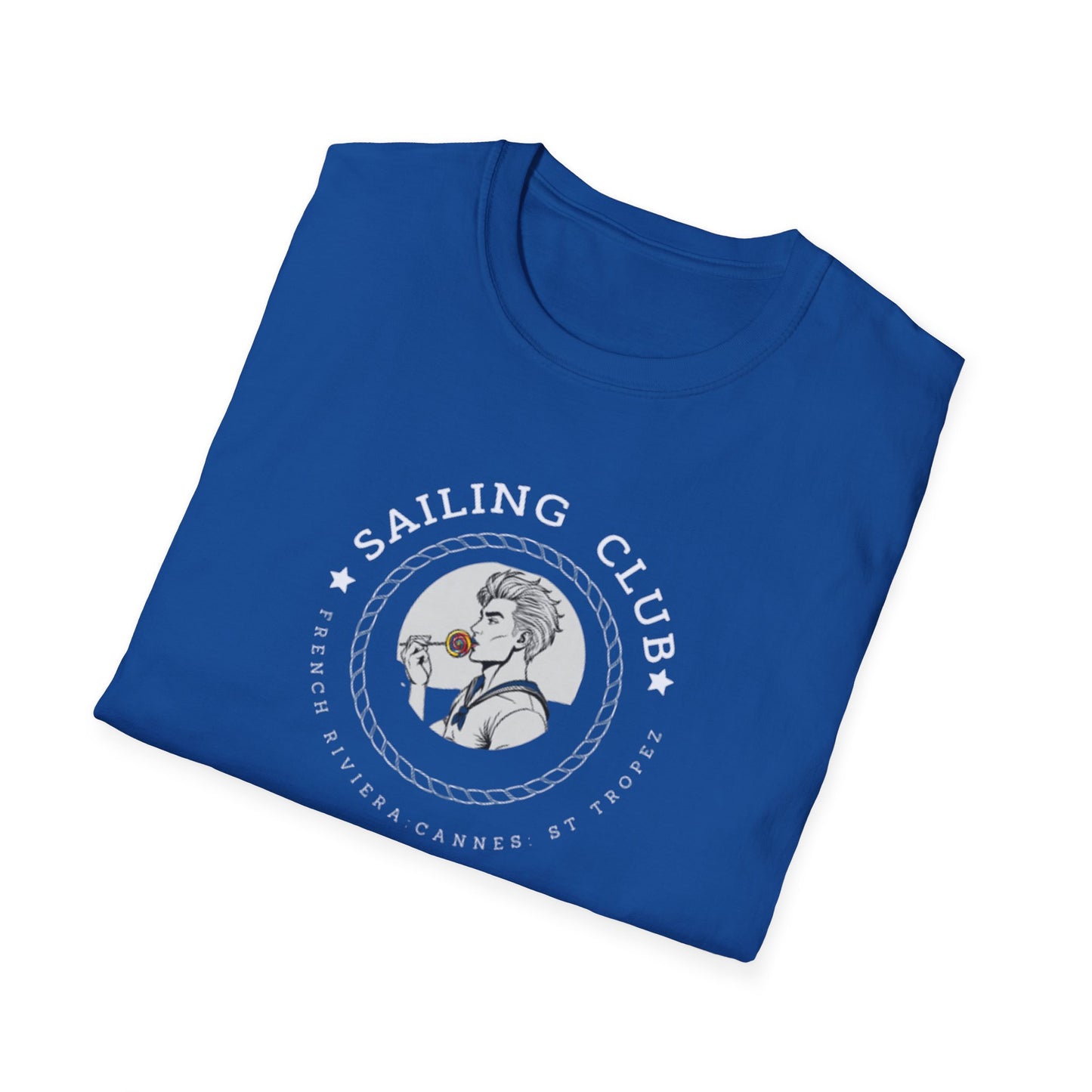 QUEER Sailing Club Unisex Softstyle T-Shirt - Fun Nautical Graphic Tee