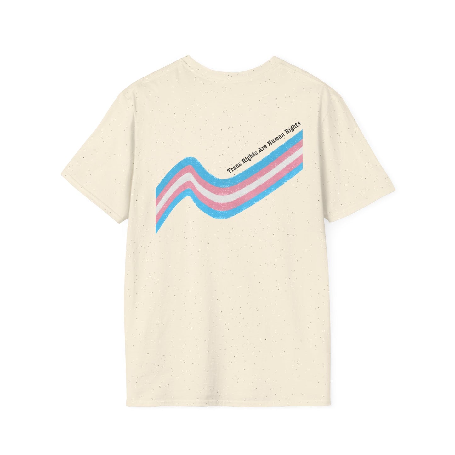 Unisex Softstyle T-Shirt - Trans Rights are Human Rights, Human Rights are Universal, LGBTQ+ Pride, Comfortable Casual Wear