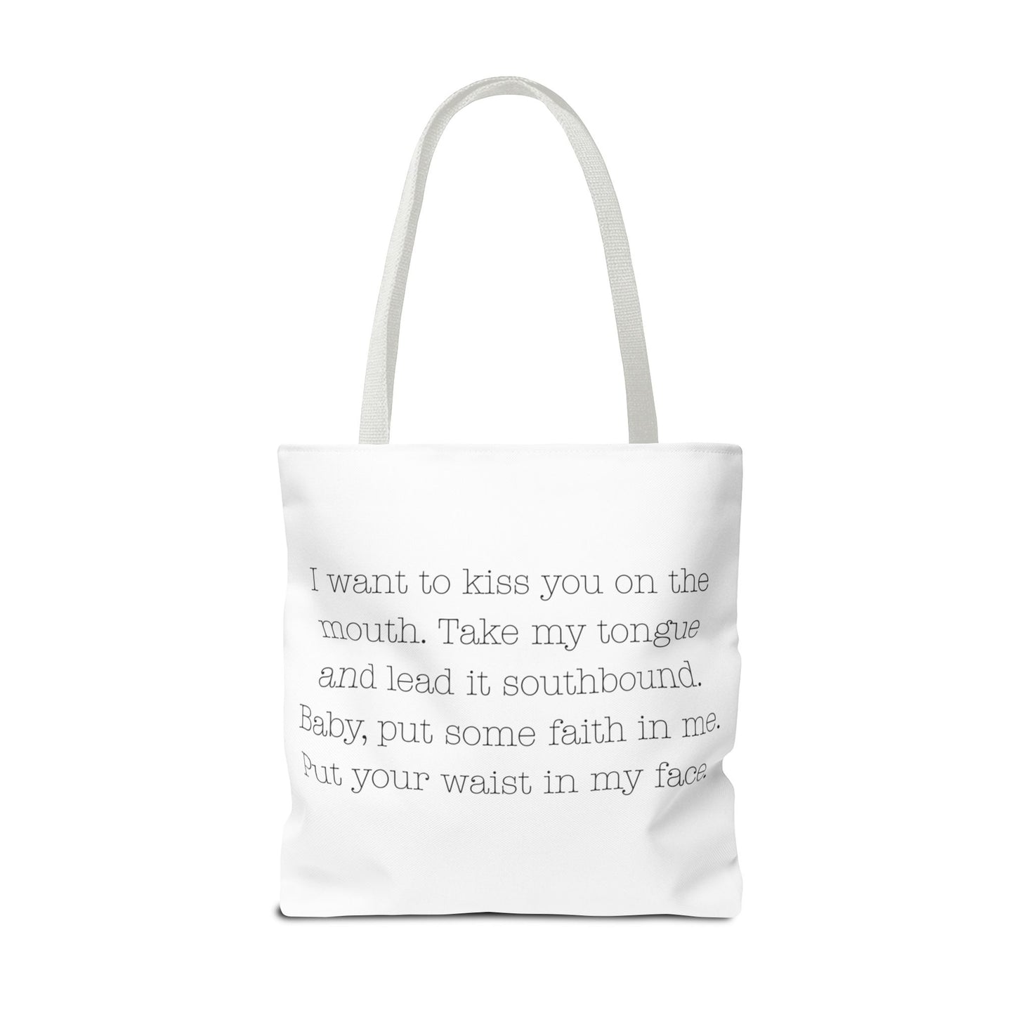 Lesbian Kiss Naughty Lyrics Tote Bag