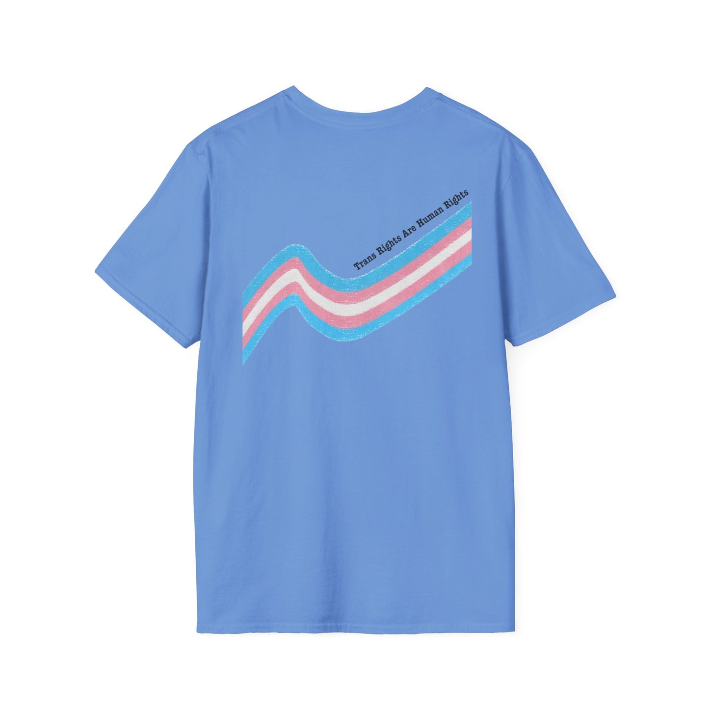 Unisex Softstyle T-Shirt - Trans Rights are Human Rights, Human Rights are Universal, LGBTQ+ Pride, Comfortable Casual Wear