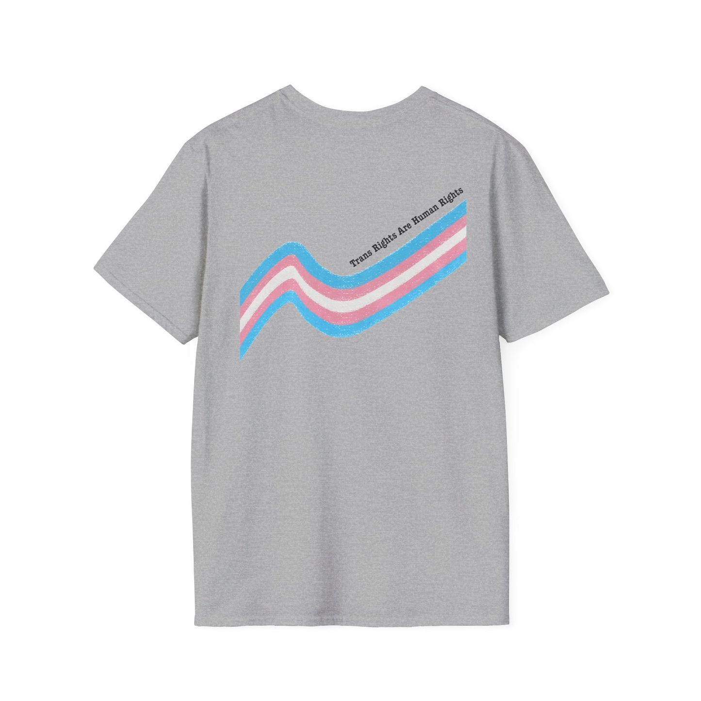 Unisex Softstyle T-Shirt - Trans Rights are Human Rights, Human Rights are Universal, LGBTQ+ Pride, Comfortable Casual Wear