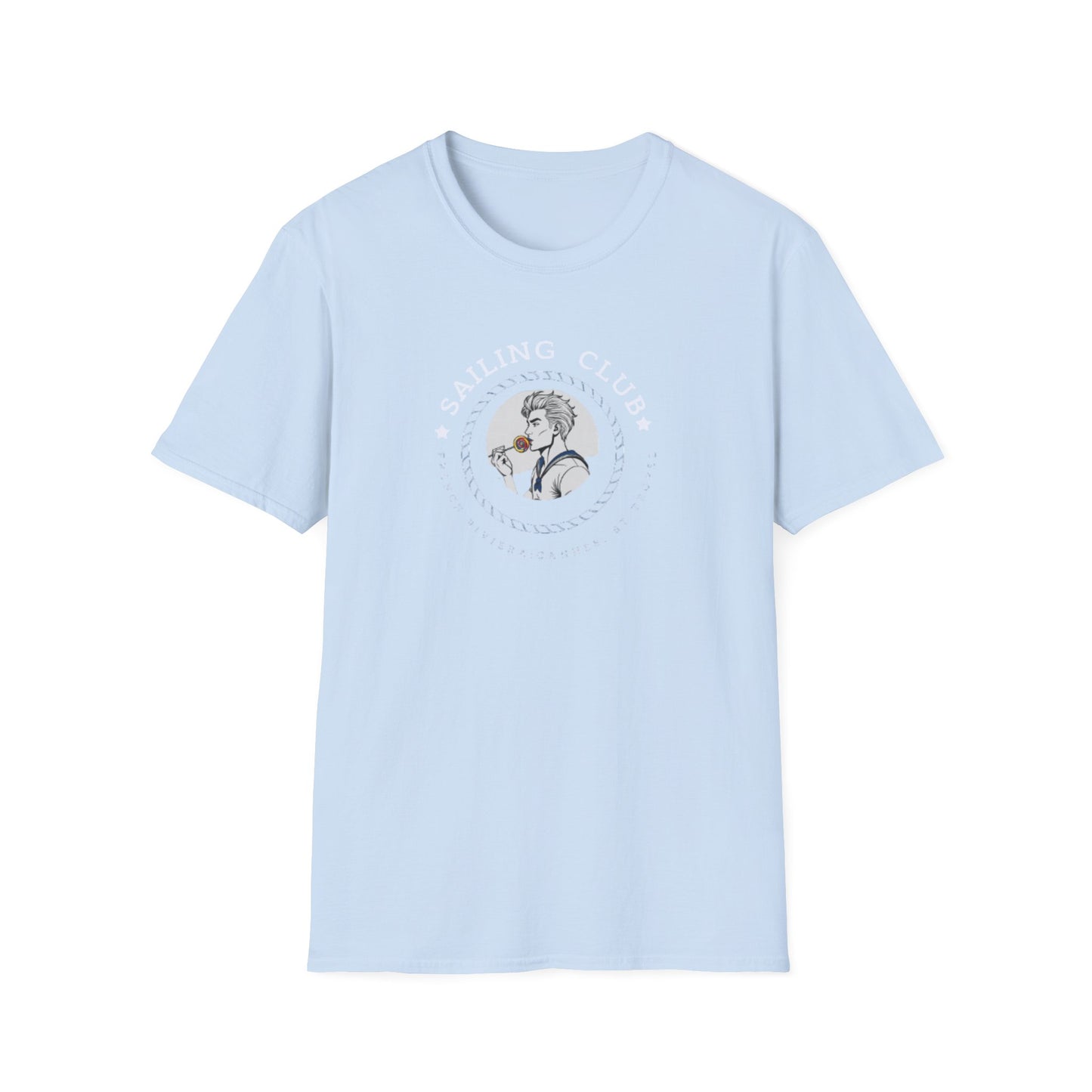 QUEER Sailing Club Unisex Softstyle T-Shirt - Fun Nautical Graphic Tee