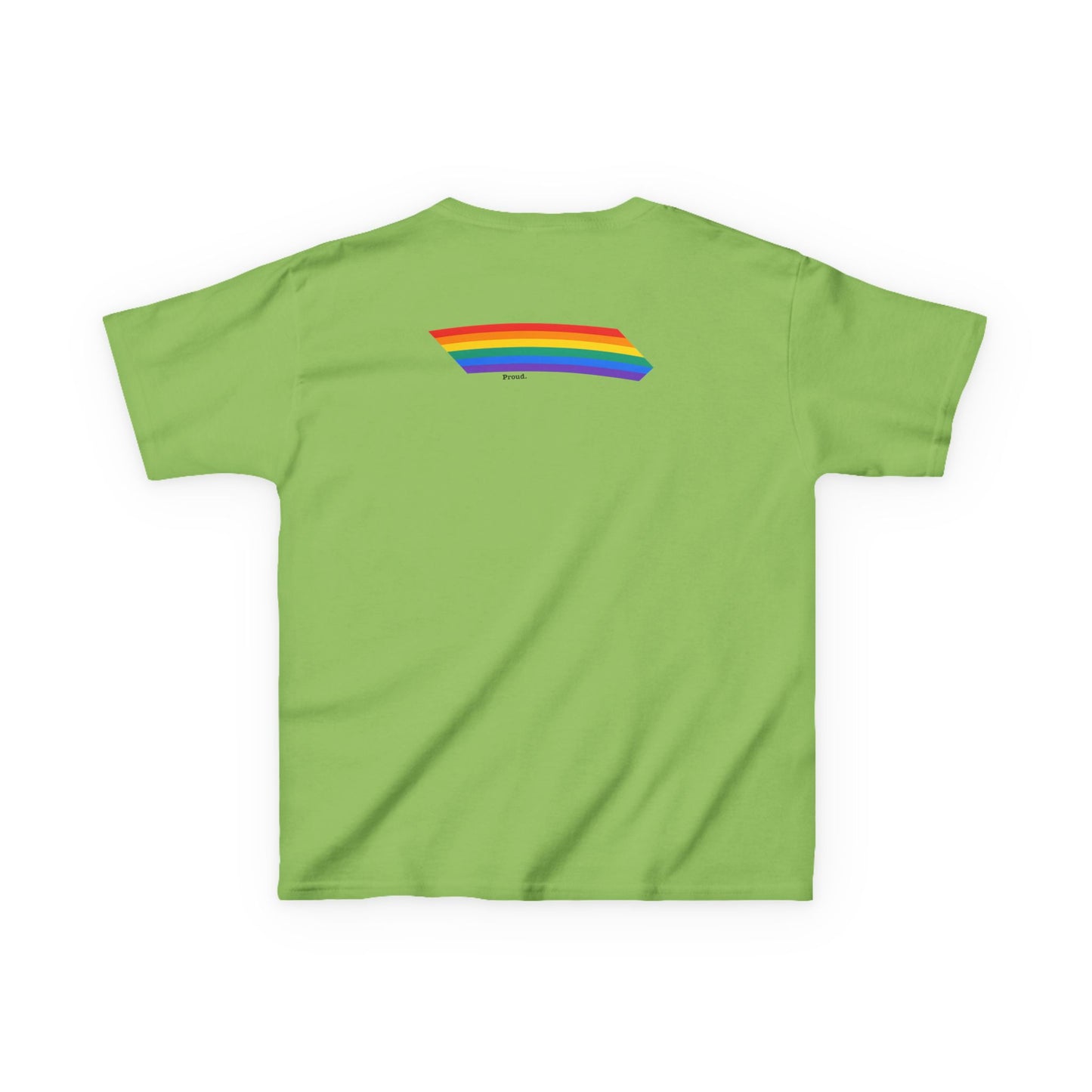 Kids Rainbow Graphic Tee - "Love out Loud" Design pride