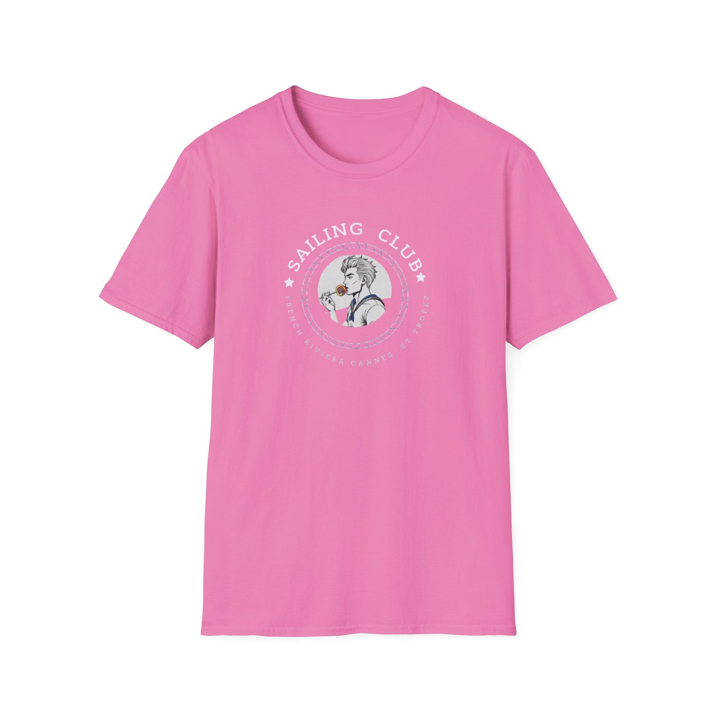 QUEER Sailing Club Unisex Softstyle T-Shirt - Fun Nautical Graphic Tee