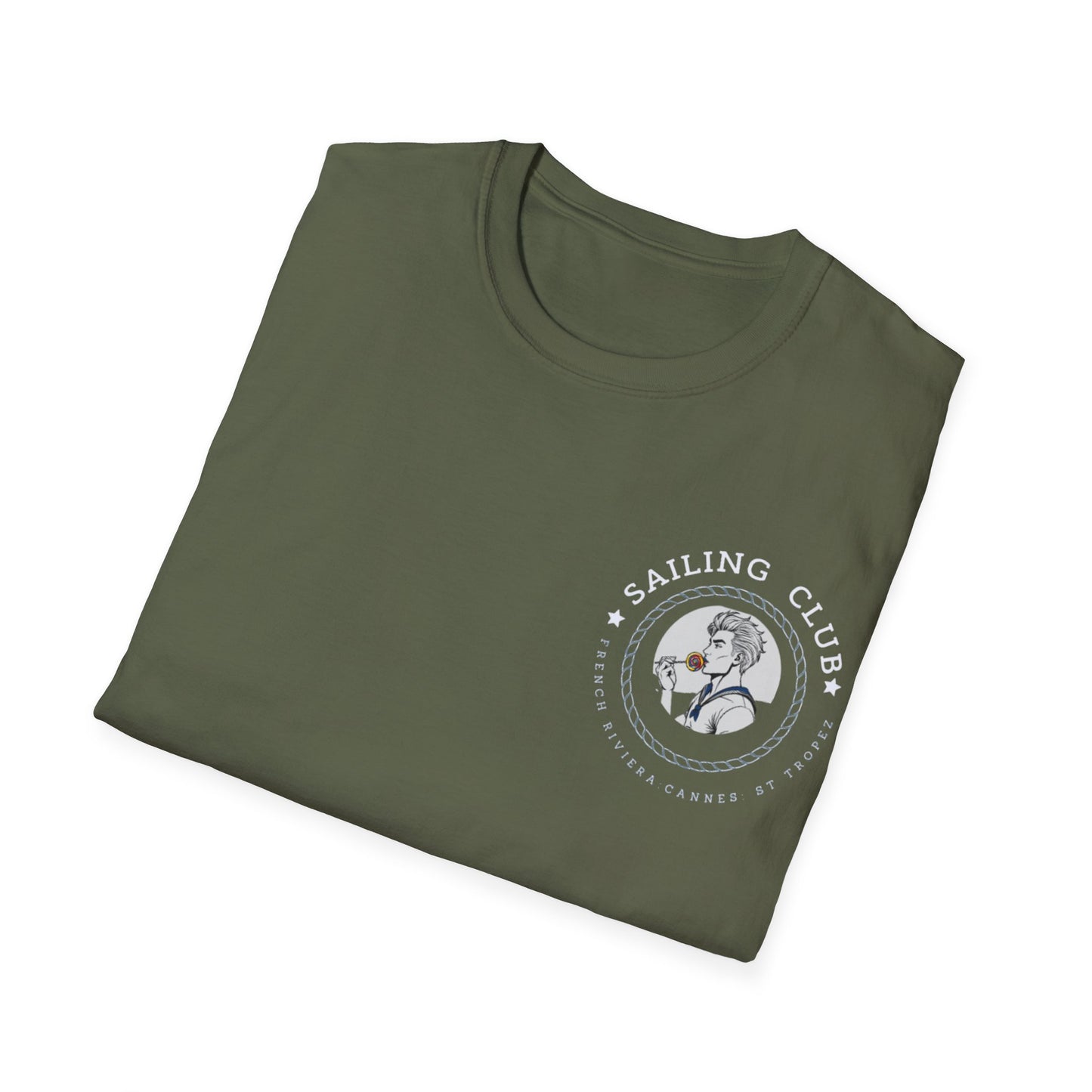 QUEER Sailing Club Unisex Softstyle T-Shirt - Fun Nautical Graphic Tee