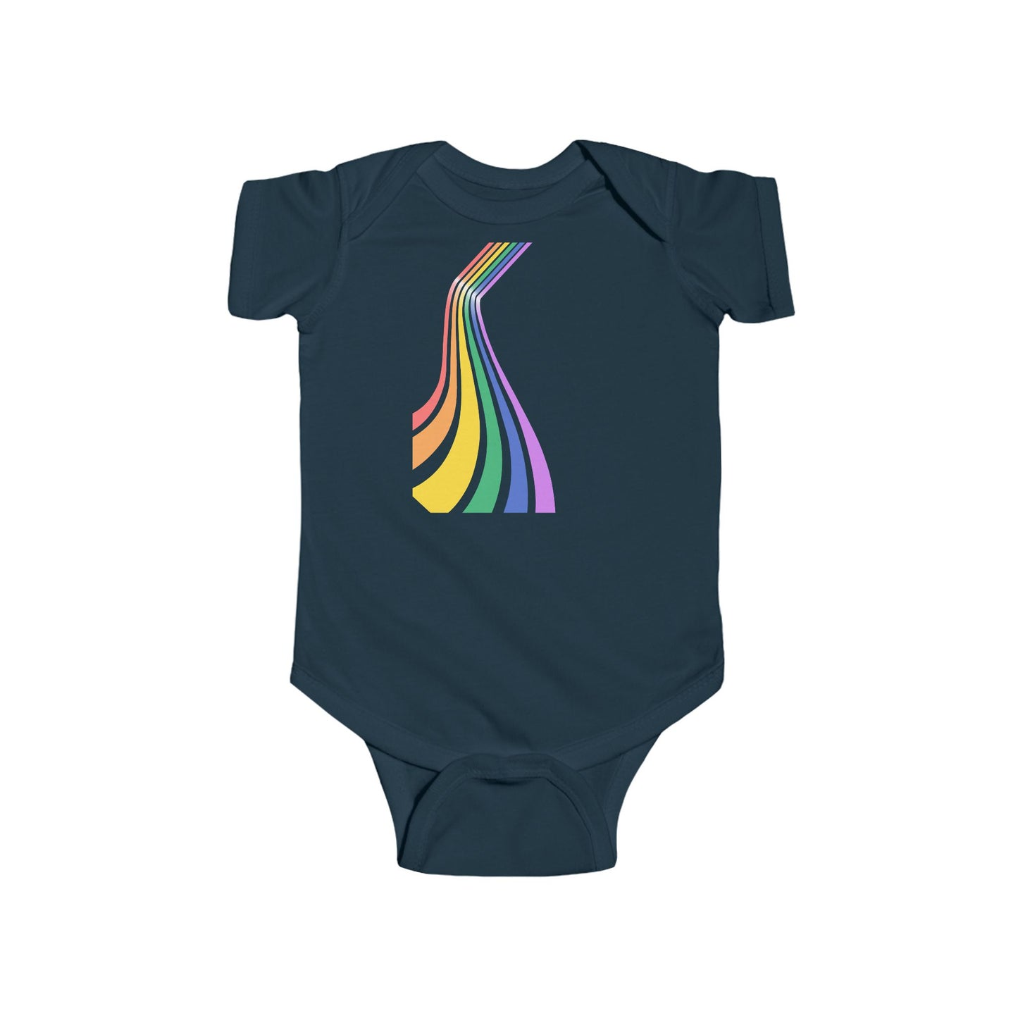 Rainbow Stripes Infant Bodysuit - Colorful Baby Onesie for Celebrations