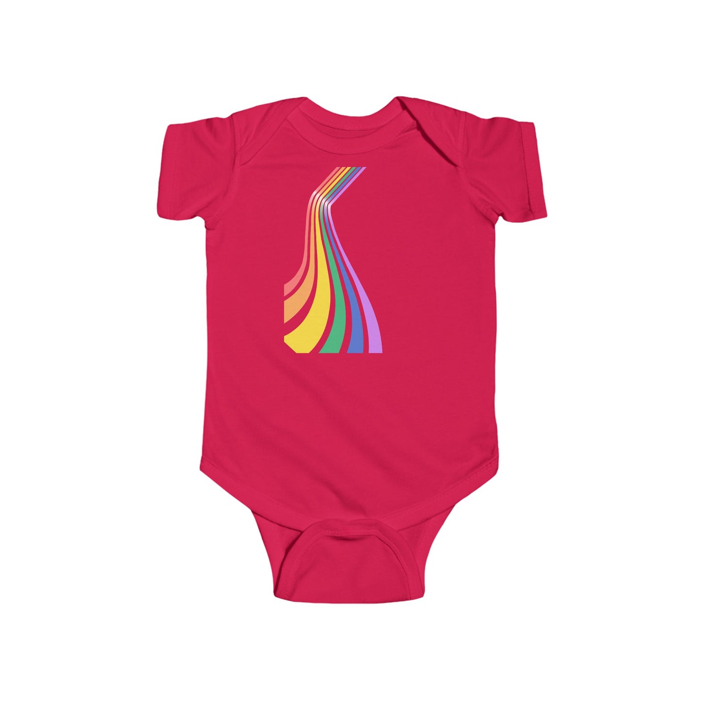 Rainbow Stripes Infant Bodysuit - Colorful Baby Onesie for Celebrations