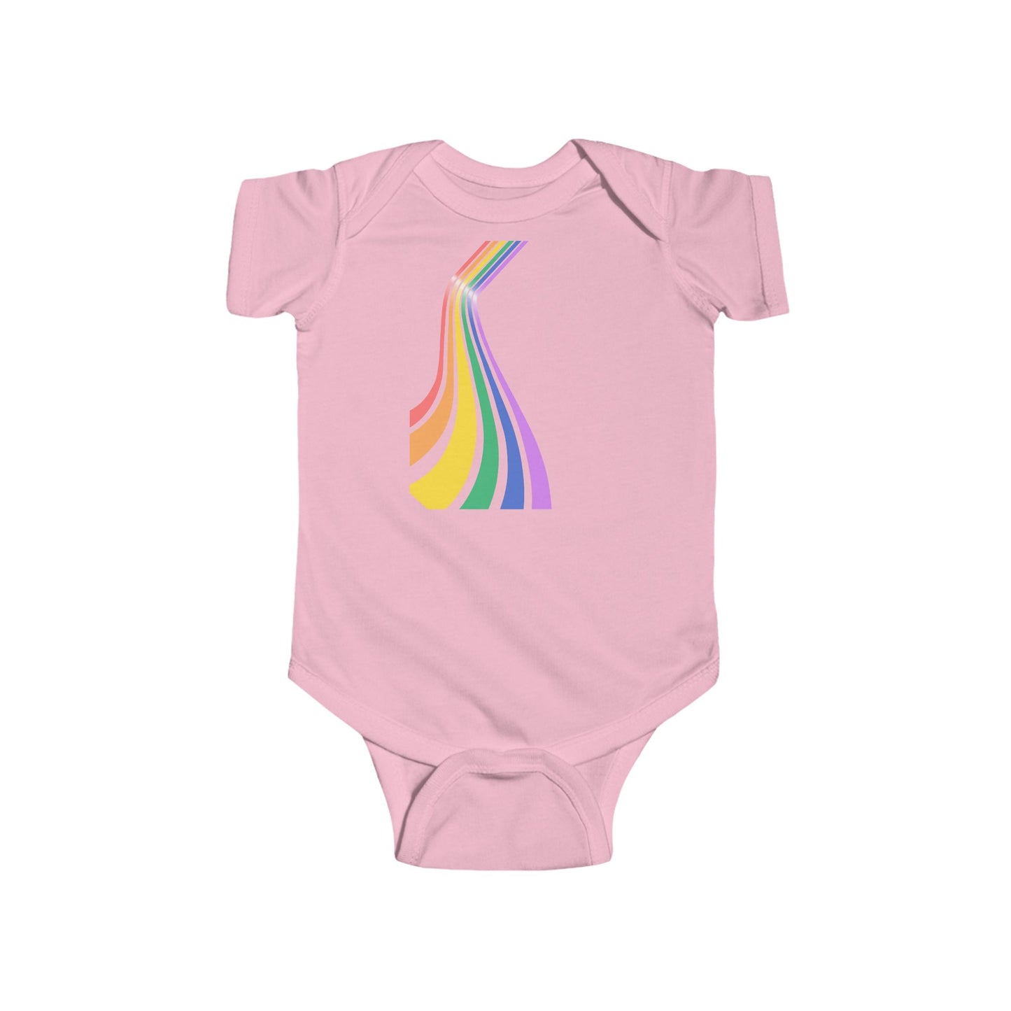 Rainbow Stripes Infant Bodysuit - Colorful Baby Onesie for Celebrations