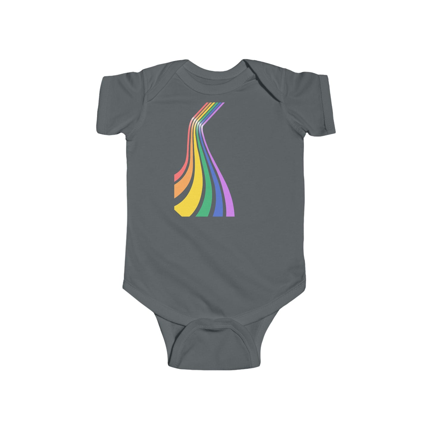 Rainbow Stripes Infant Bodysuit - Colorful Baby Onesie for Celebrations