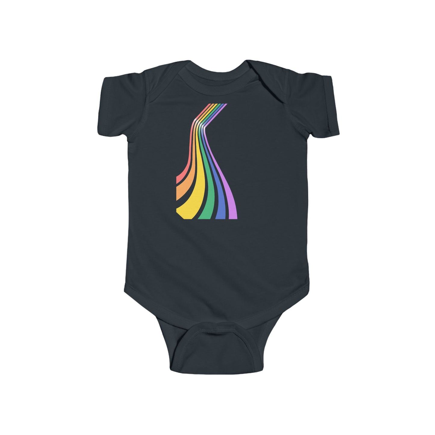 Rainbow Stripes Infant Bodysuit - Colorful Baby Onesie for Celebrations