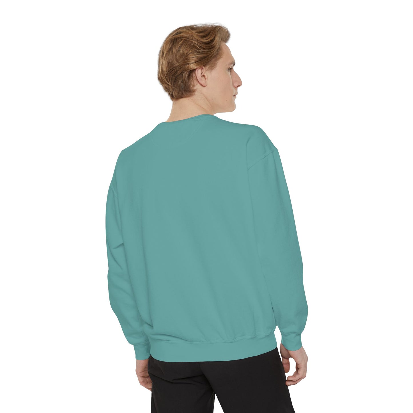 PRIDE MUMS2 Dot Rainbow Sweatshirt, Unisex Garment-Dyed Sweatshirt, Cozy Layering Piece, Perfect for Science Lovers, Gift for LGBTQ+ Ally