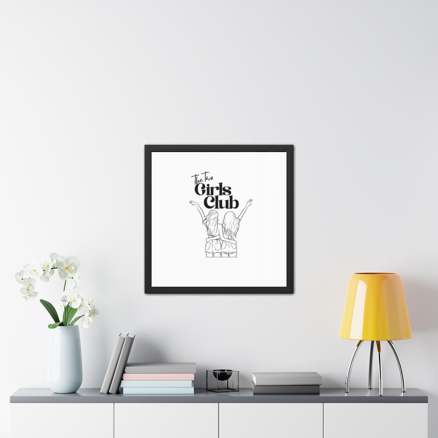LGBTQ Proud two girls Empowering Framed Poster - The Two Girls Club
