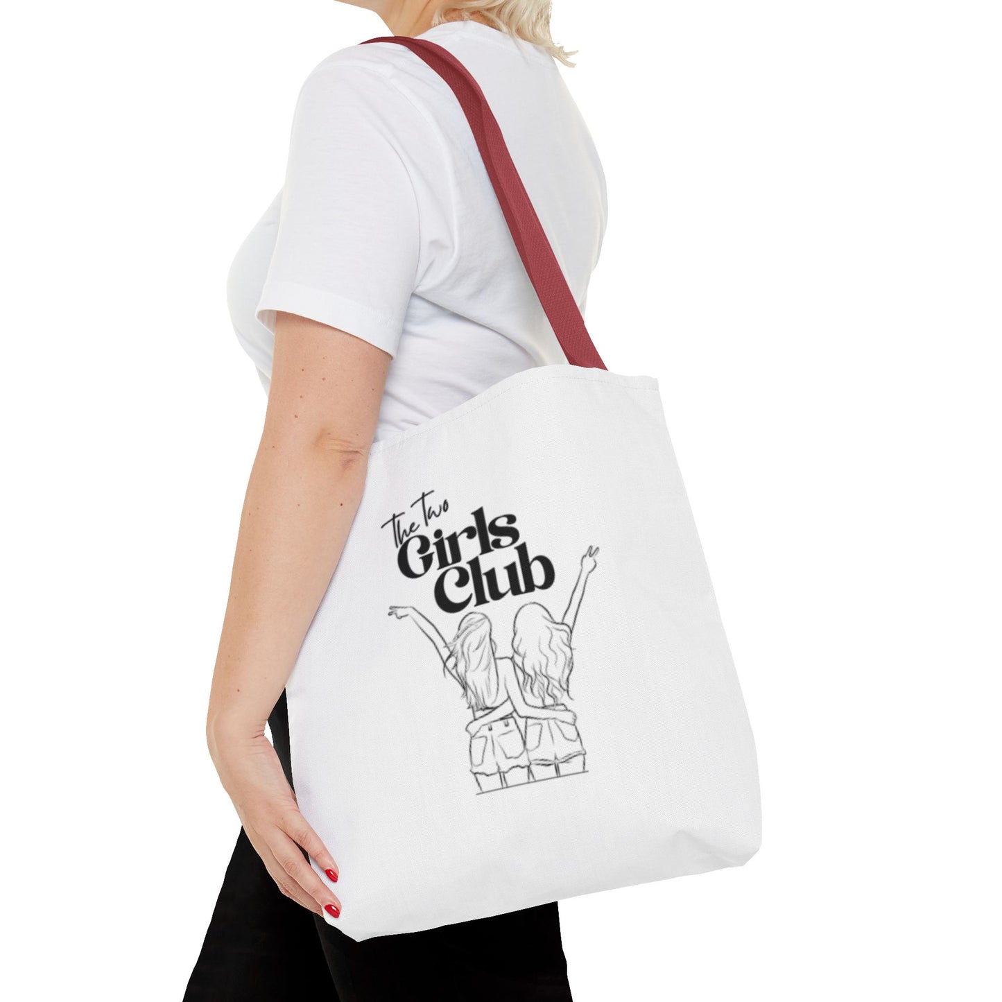 The Two Girls Club PRIDE Girls who like girls Tote Bag - Stylish & Fun for lesbian Friends!