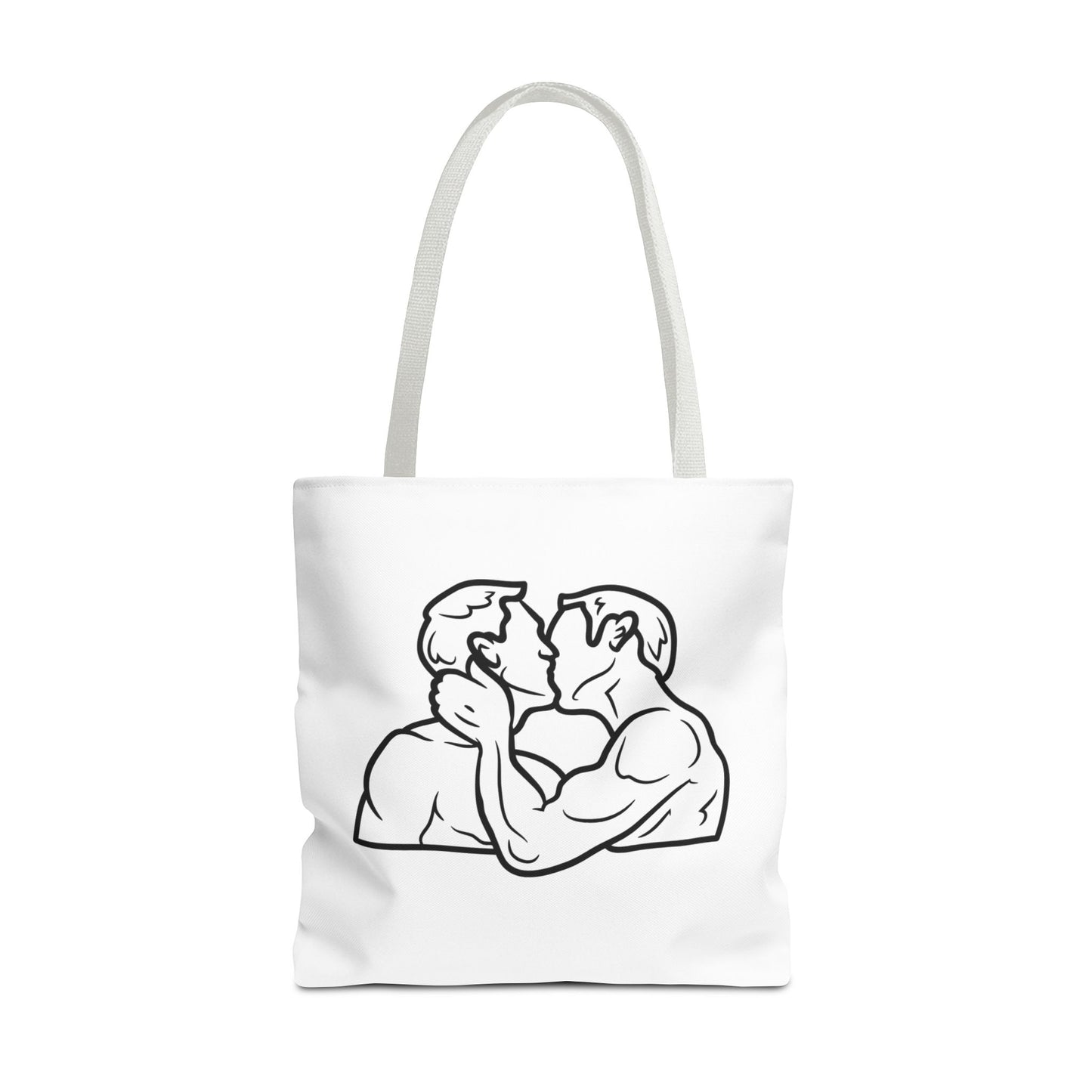 Queer Men Kissing Tote Bag