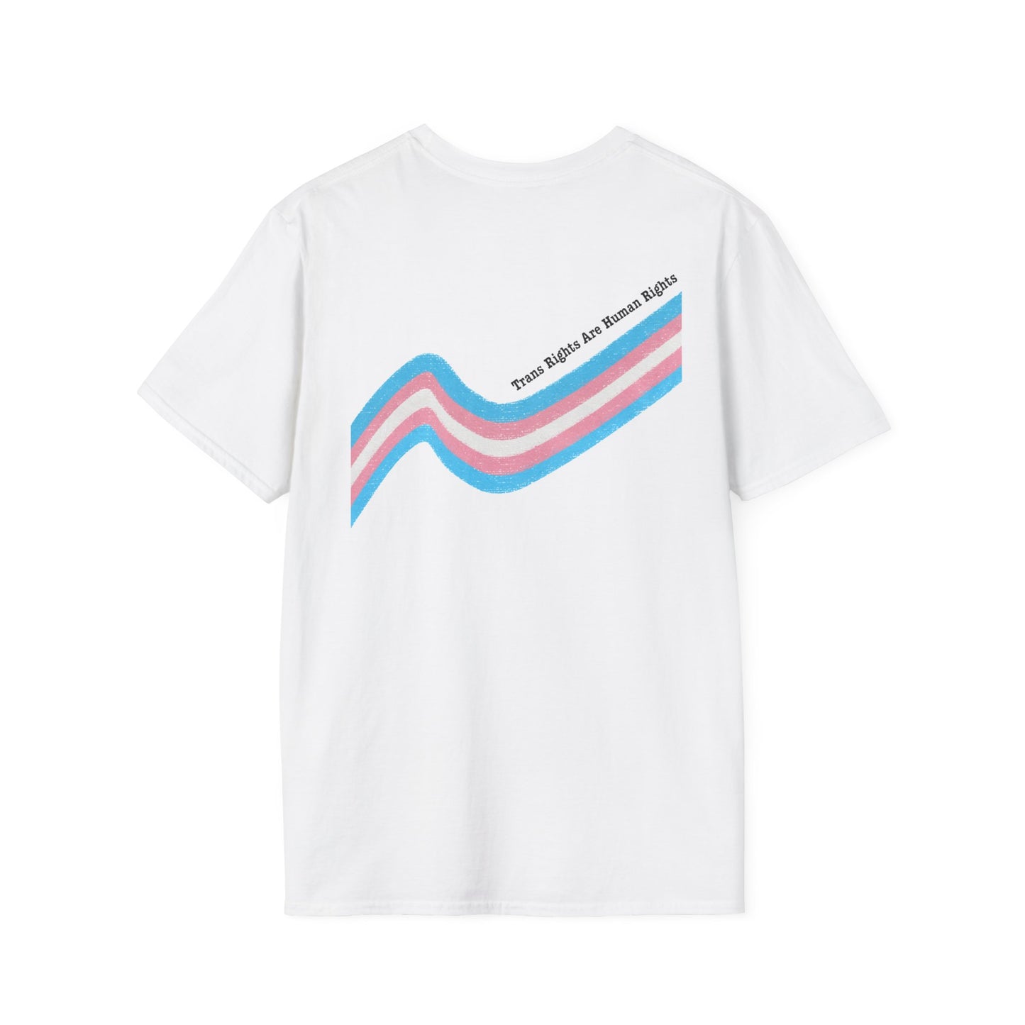 Unisex Softstyle T-Shirt - Trans Rights are Human Rights, Human Rights are Universal, LGBTQ+ Pride, Comfortable Casual Wear