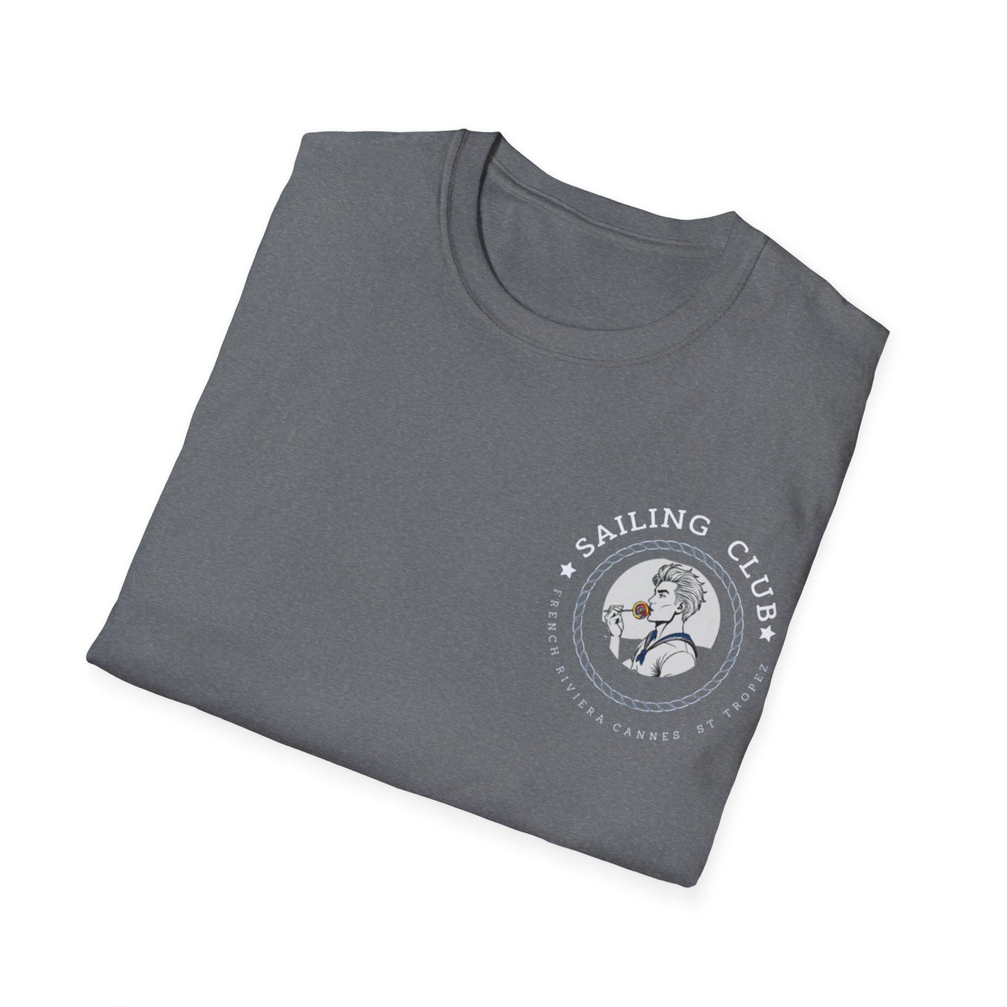 QUEER Sailing Club Unisex Softstyle T-Shirt - Fun Nautical Graphic Tee