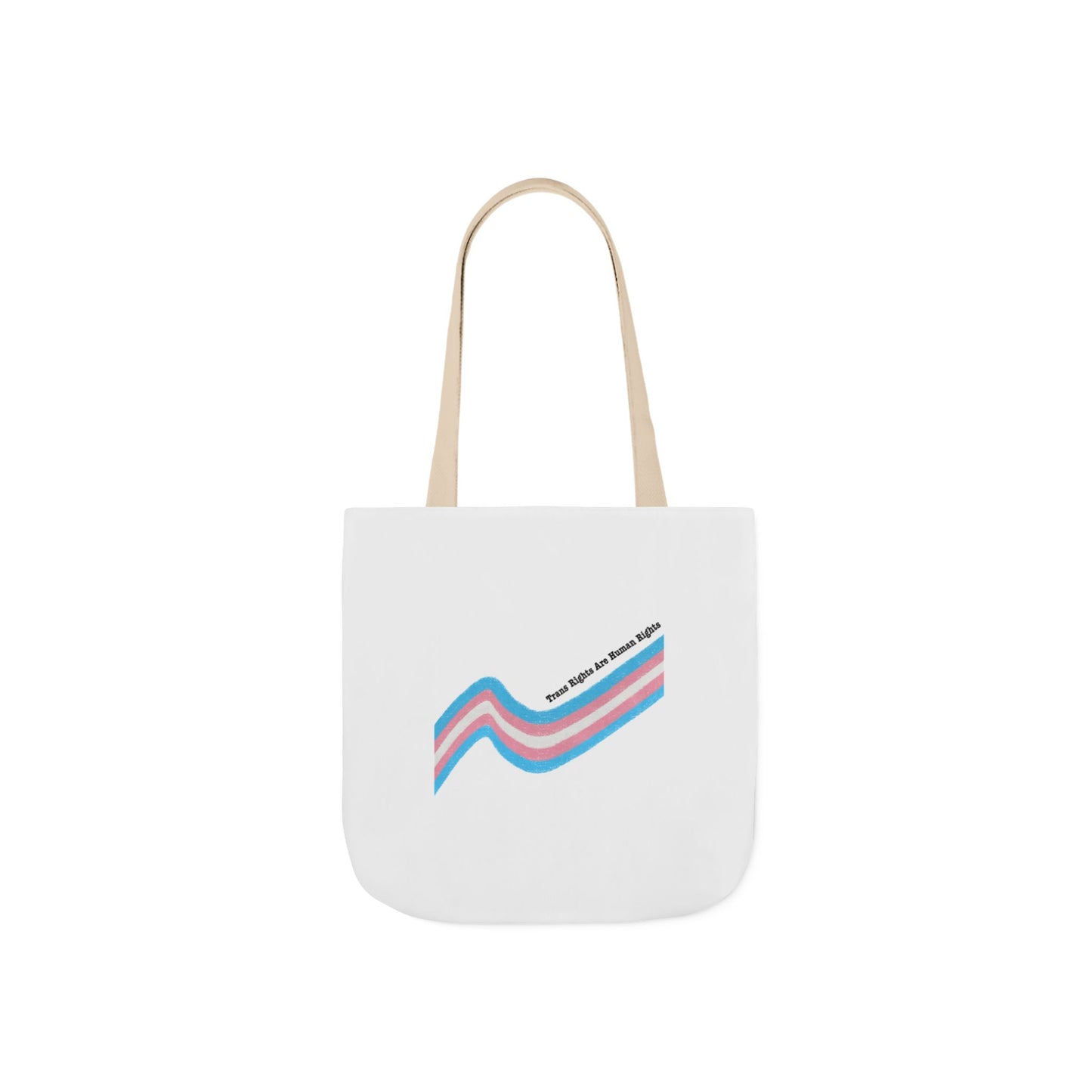 Trans Pride Canvas Tote Bag with 5-Color Straps - Eco-Friendly & Stylish