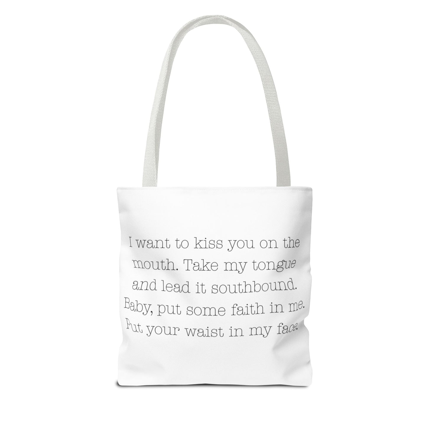 Lesbian Kiss Naughty Lyrics Tote Bag