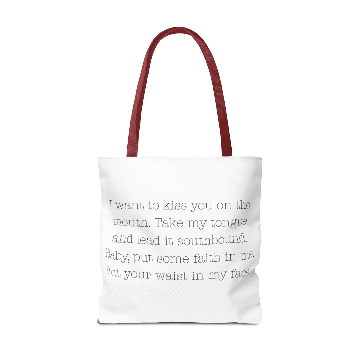Lesbian Kiss Naughty Lyrics Tote Bag