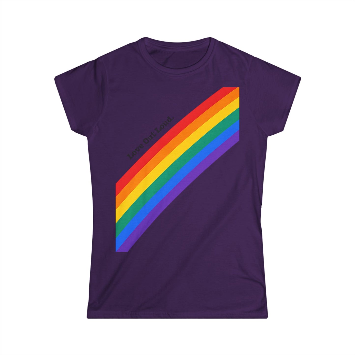 Pride Rainbow Tee - Love out loud & proud