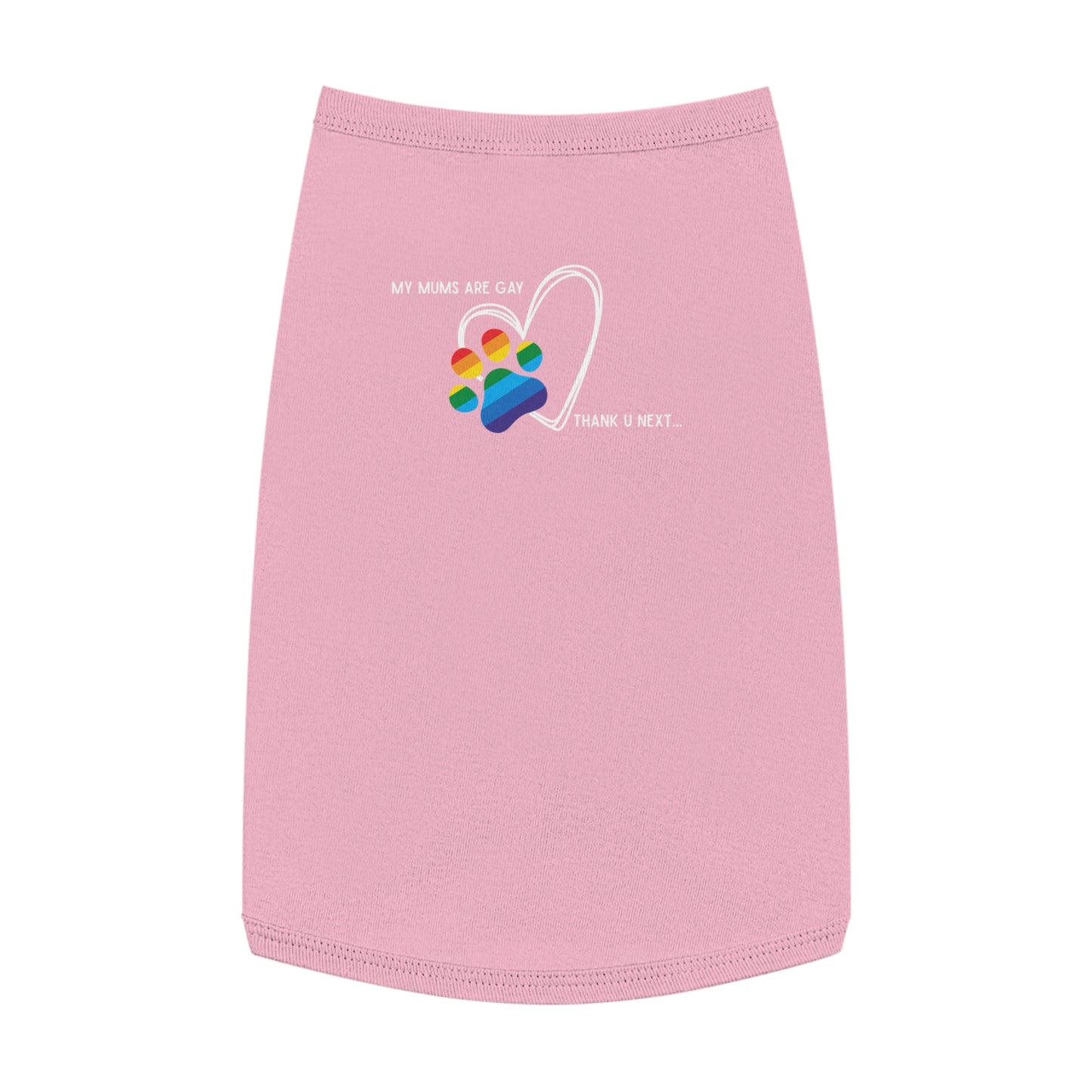 PRIDE Dog Paw Print Pet Tank Top - My Mums Are Gay - LGBTQ+ Pride Apparel