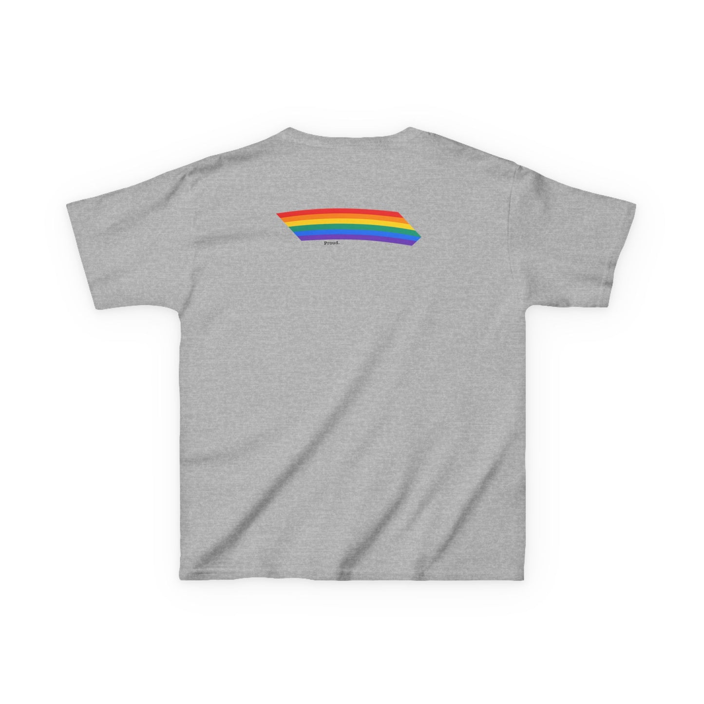 Kids Rainbow Graphic Tee - "Love out Loud" Design pride