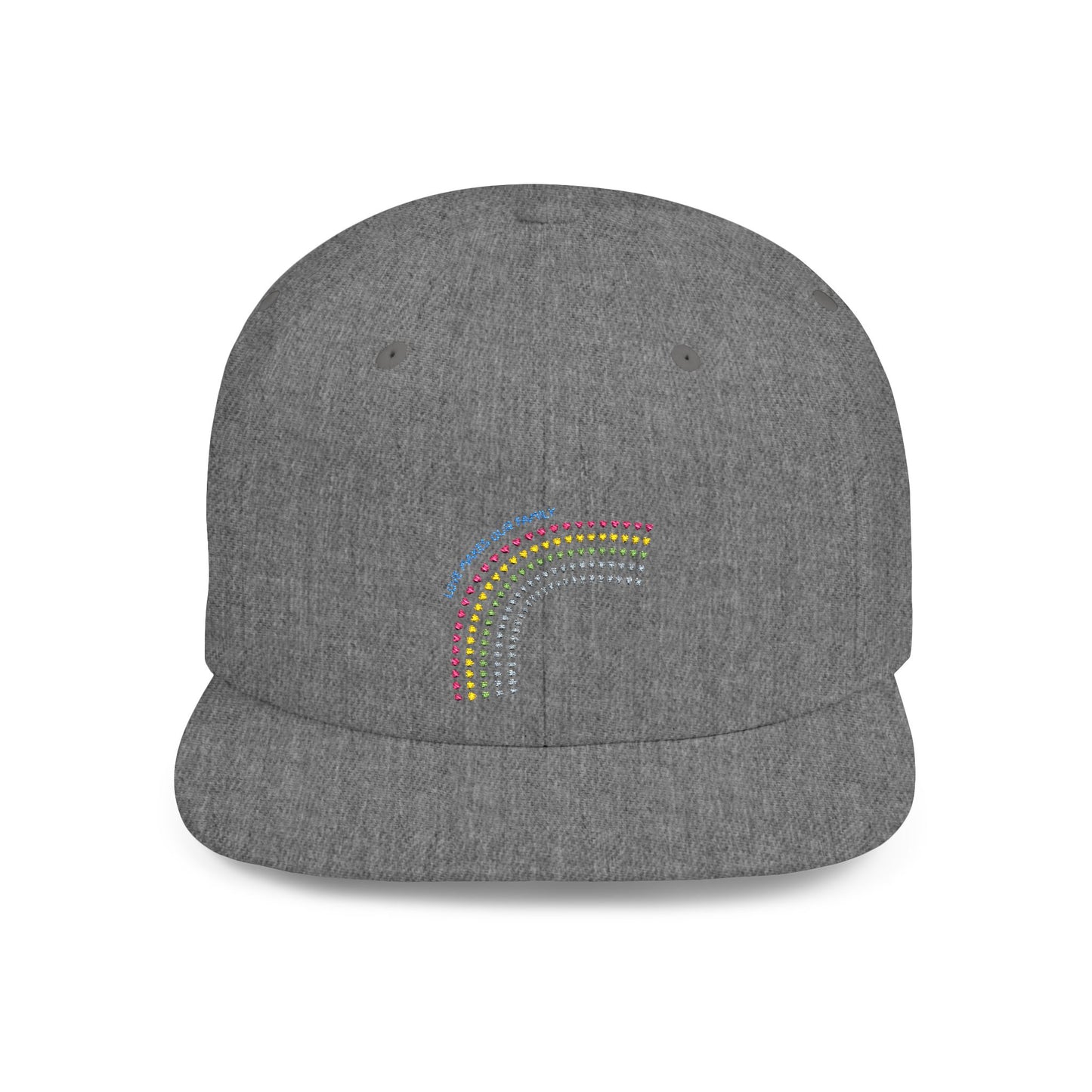 PRIDE LGBTQ+ FAMILY Snapback Cap, Fertility Awareness Hat, Embroidered Snapback, Pride Family matching caps