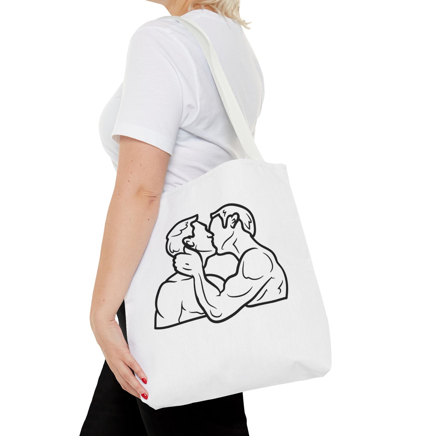 Queer Men Kissing Tote Bag