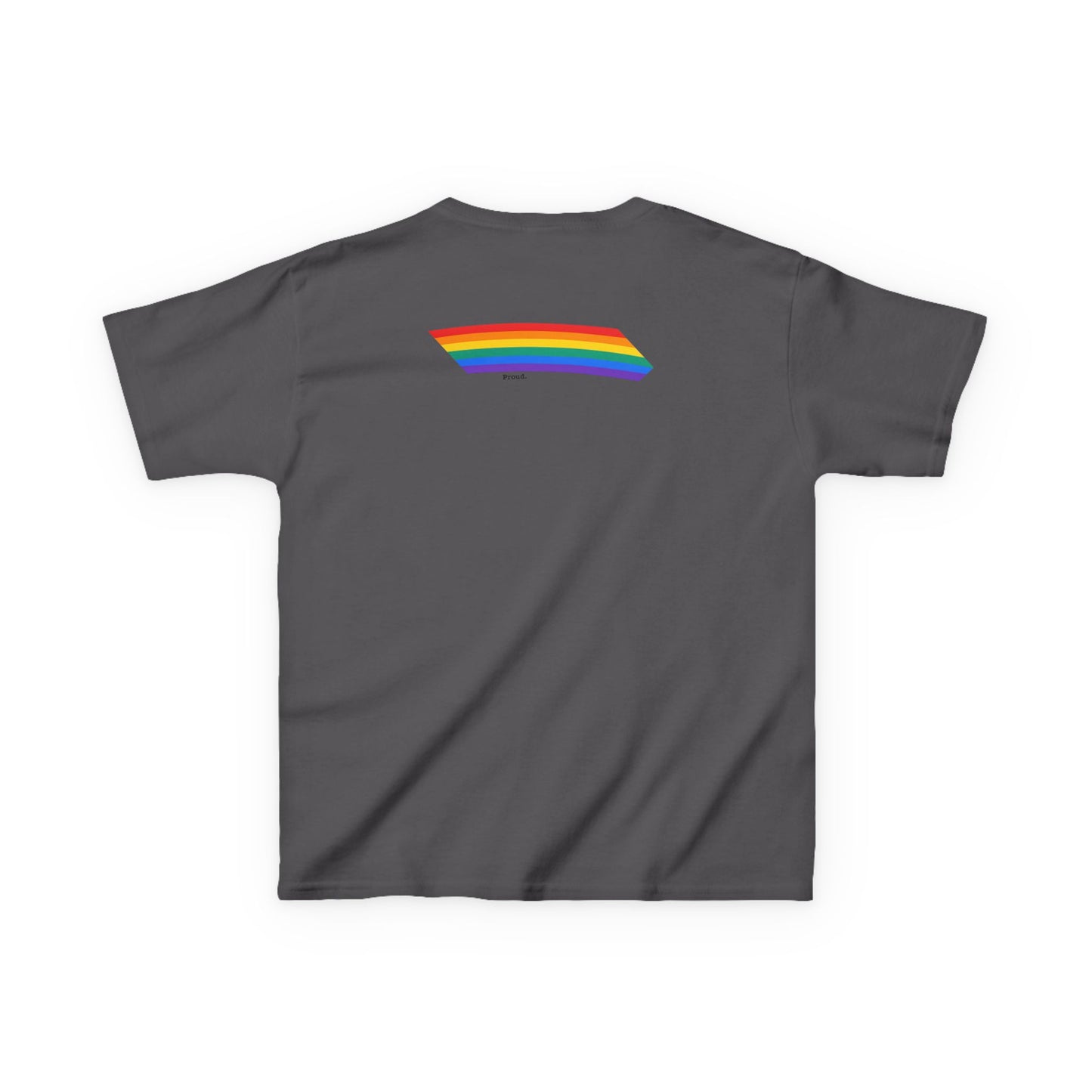 Kids Rainbow Graphic Tee - "Love out Loud" Design pride