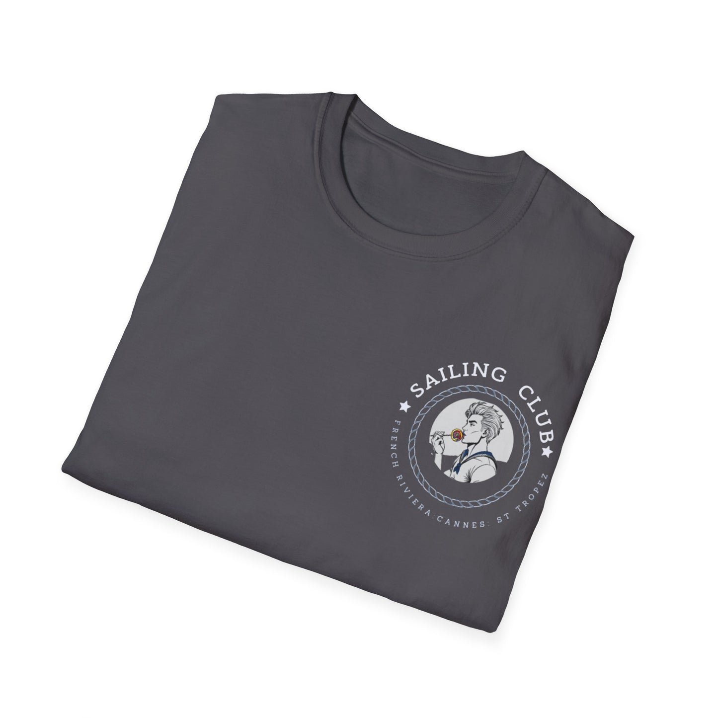 QUEER Sailing Club Unisex Softstyle T-Shirt - Fun Nautical Graphic Tee