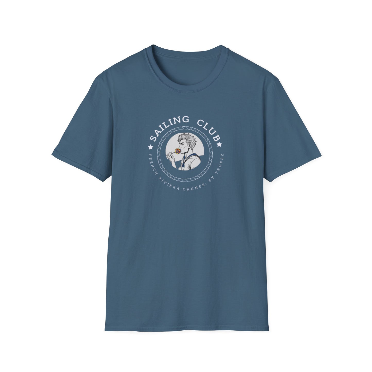 QUEER Sailing Club Unisex Softstyle T-Shirt - Fun Nautical Graphic Tee